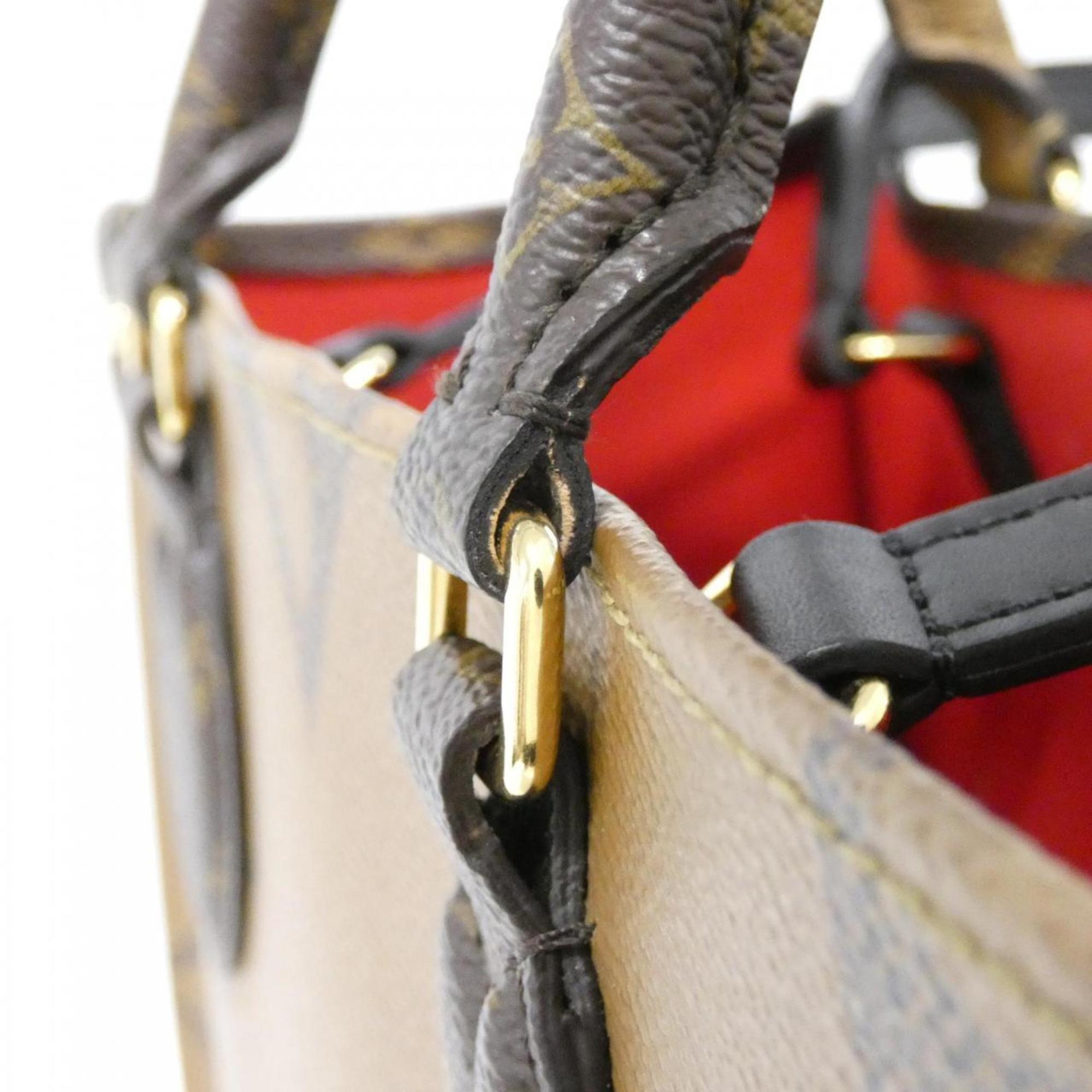 Louis Vuitton Marron Coated Canvas Handbag (Pre-Owned)