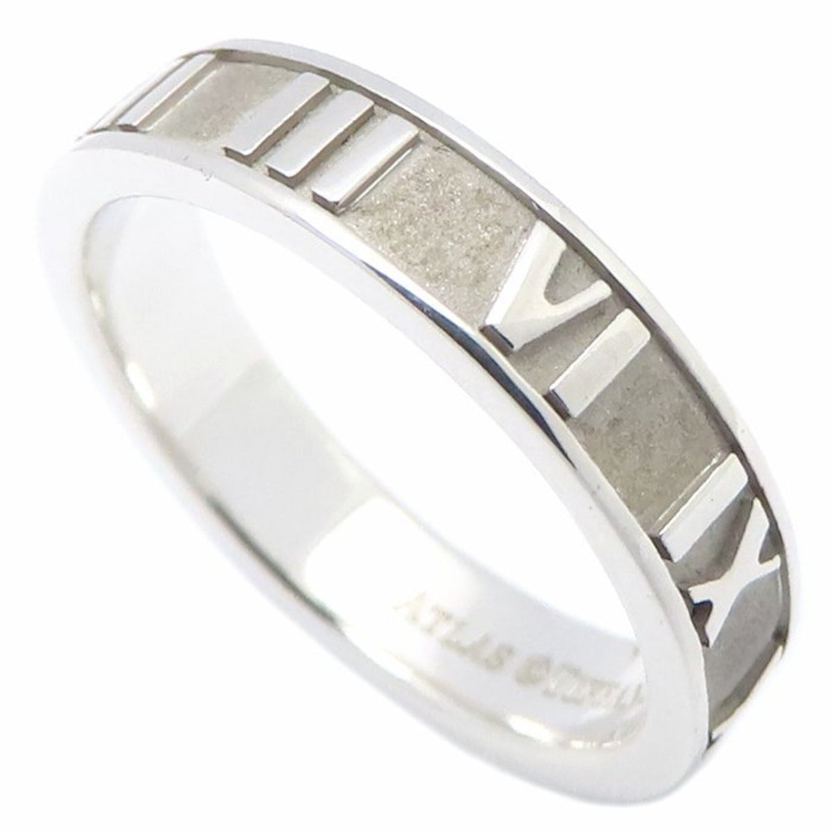 Tiffany Atlas Silver 925 Band Ring (Pre-Owned)