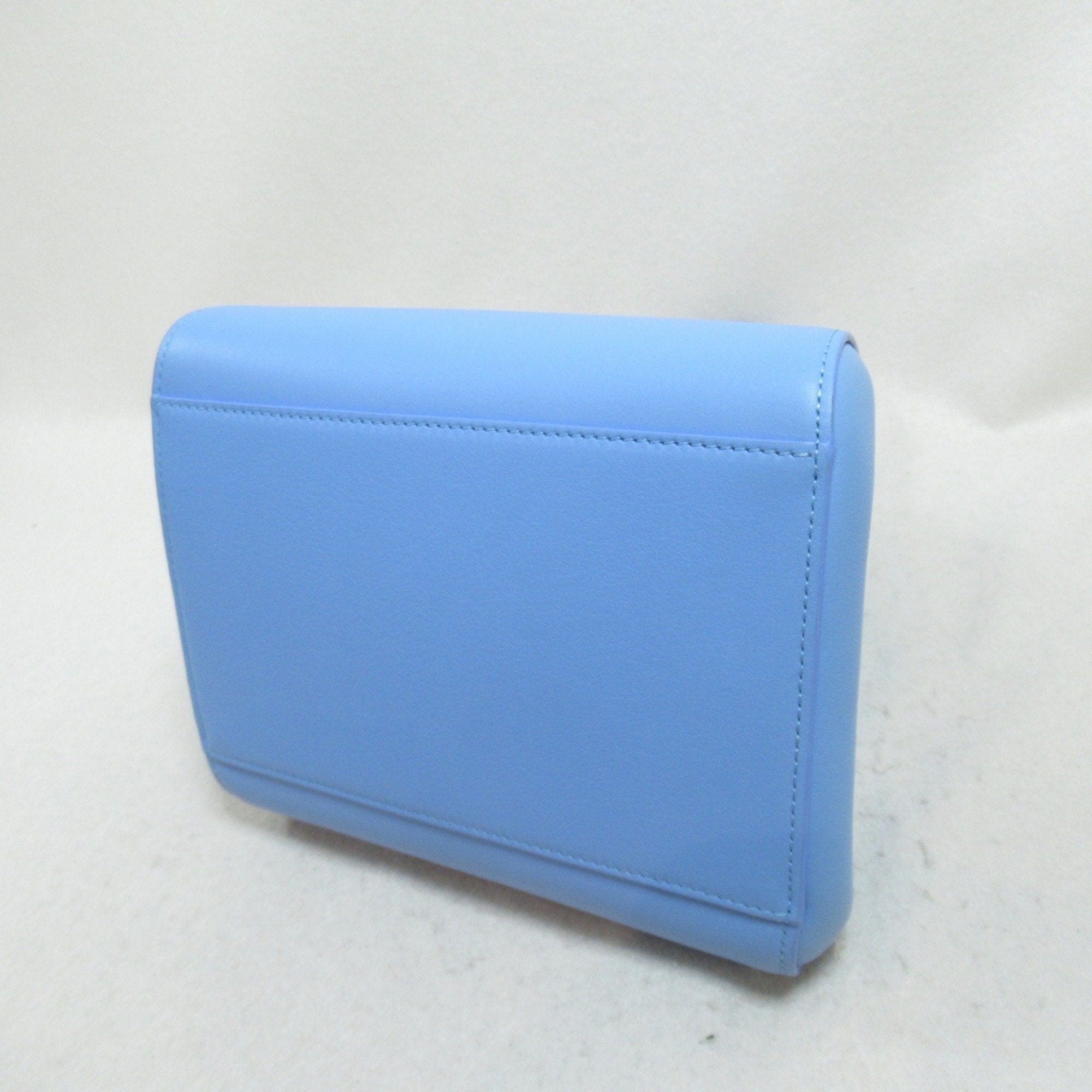 Loewe Blue Light Blue Leather Shoulder Bag (Pre-Owned)