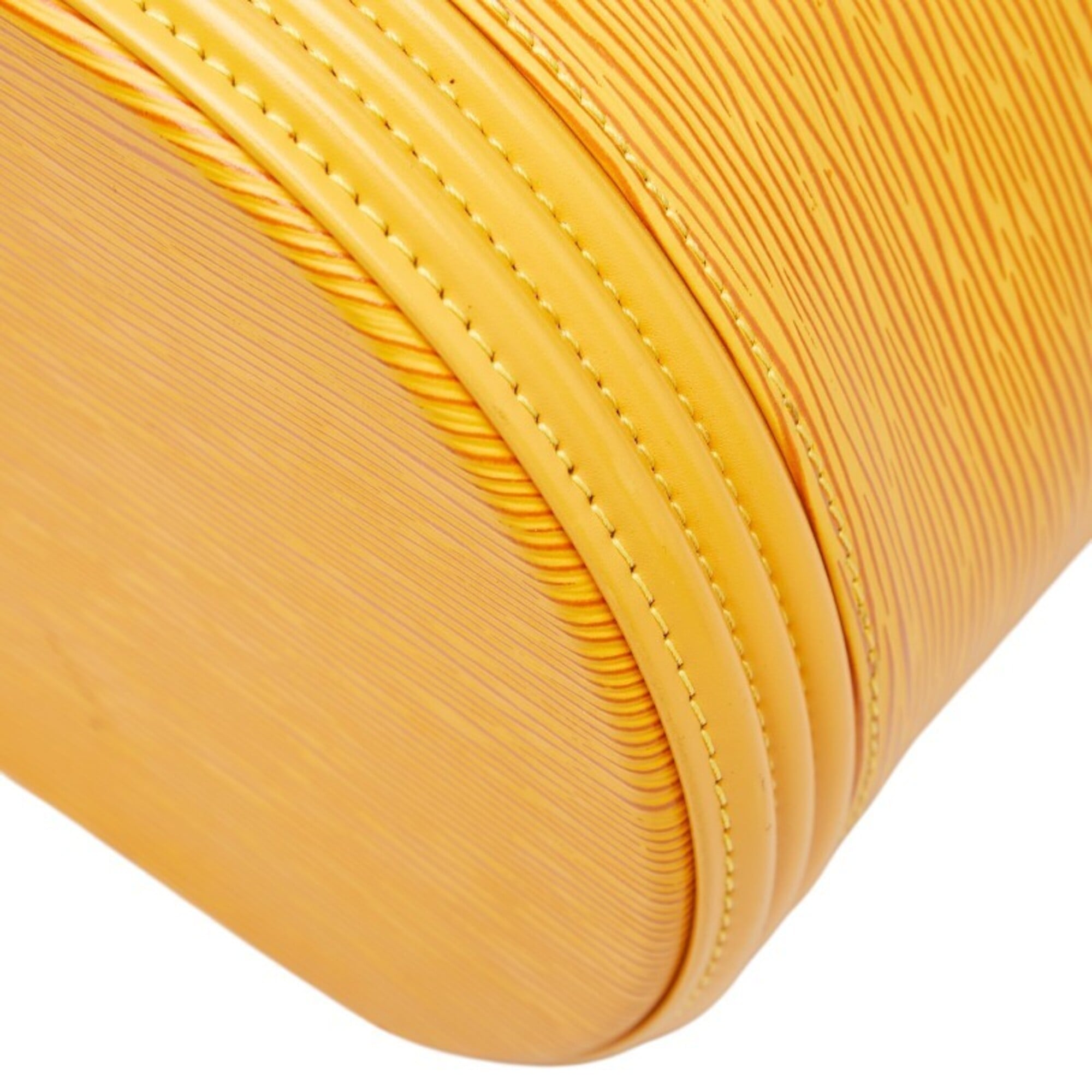 Louis Vuitton Yellow Leather Handbag Vanity Bag (Pre-Owned)