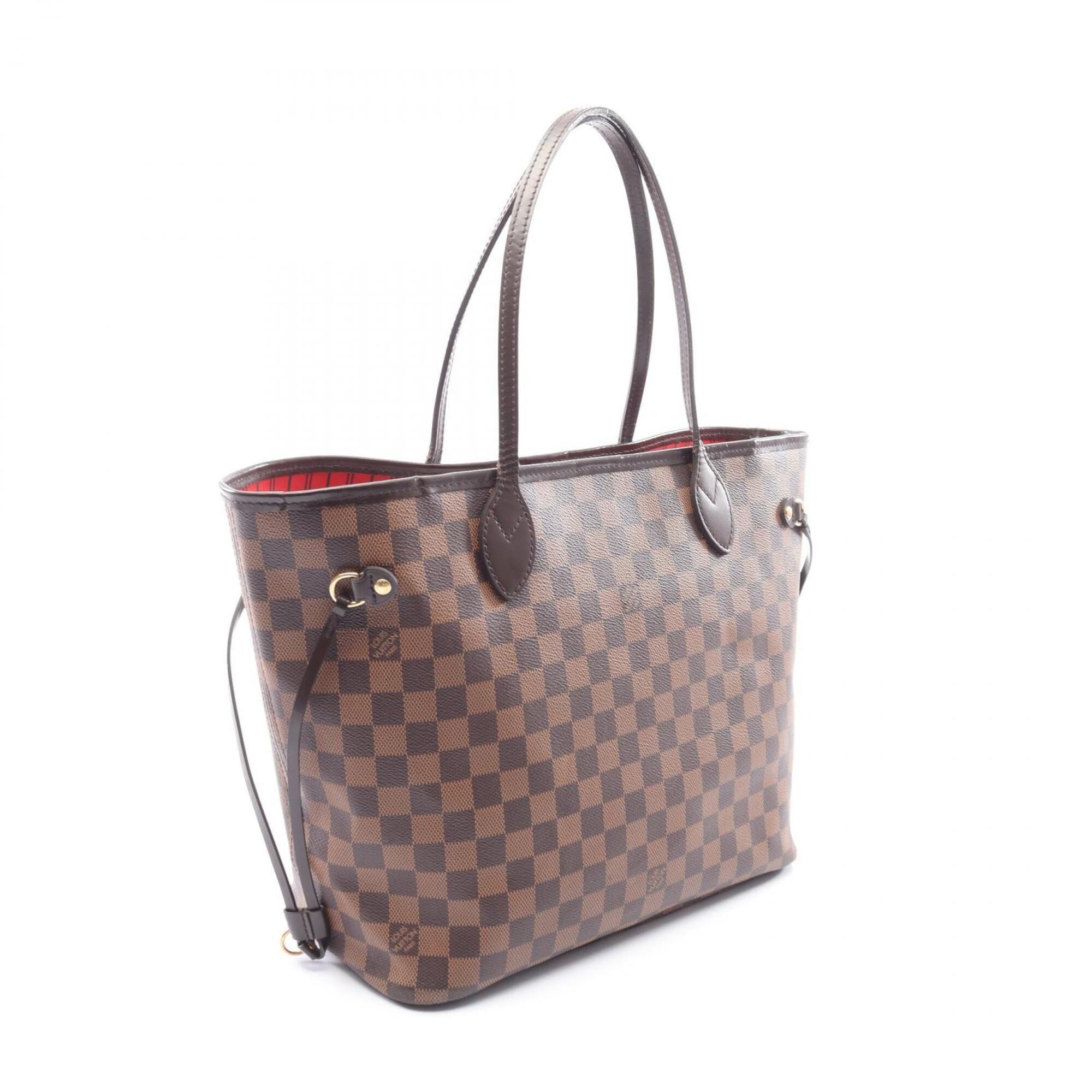 Louis Vuitton Brown Damier Canvas Coated Canvas Leather Handbag Tote Bag (Pre-Owned)