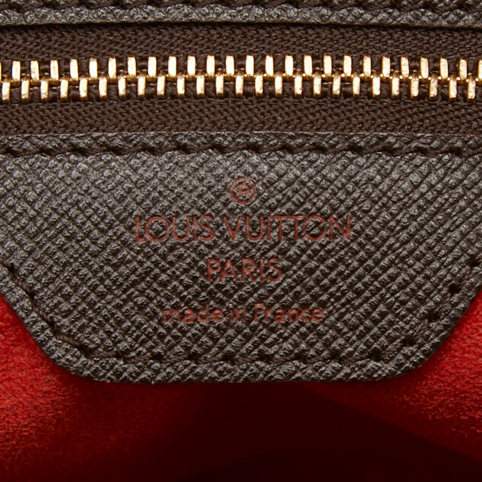 Louis Vuitton Brown Damier Canvas Pvc Leather Handbag (Pre-Owned)