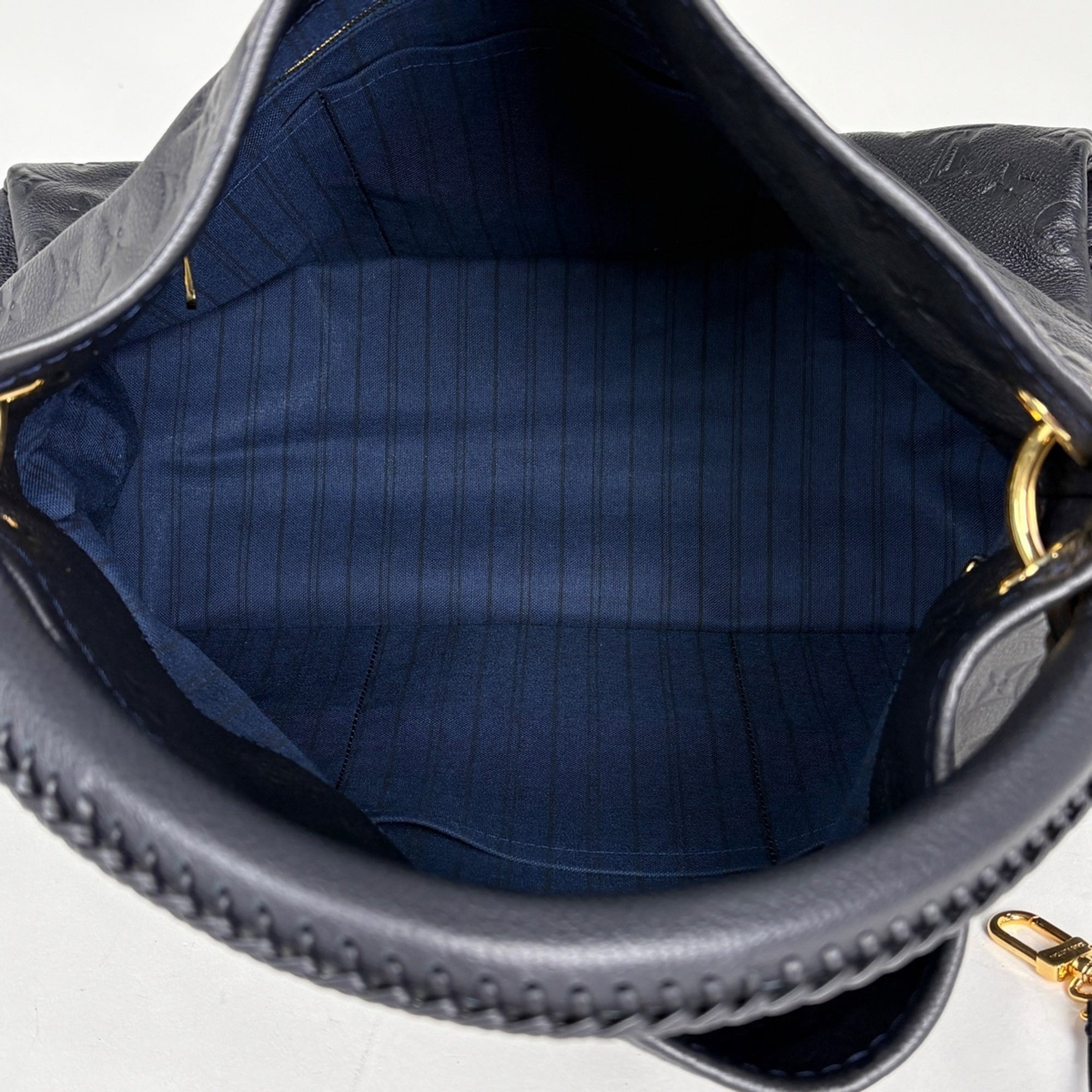 Louis Vuitton Infini Navy Monogram Empreinte Shoulder Bag (Pre-Owned)