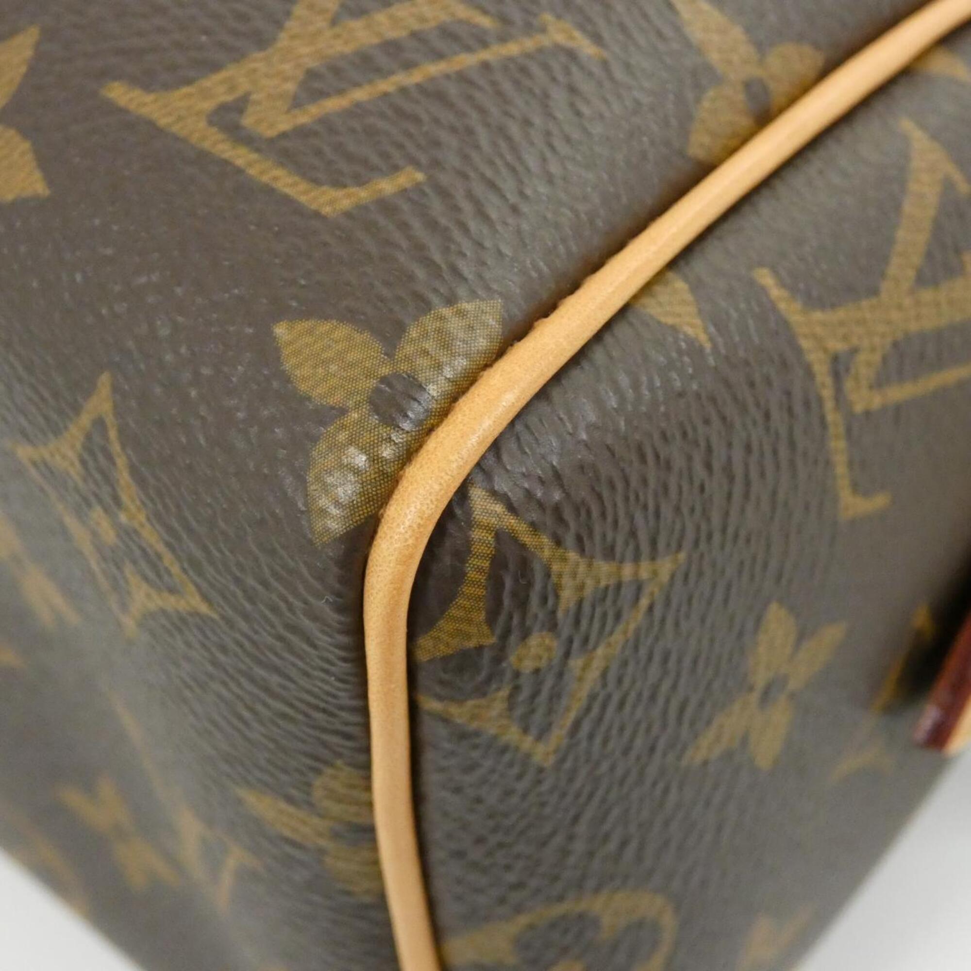 Louis Vuitton Black Marron Coated Canvas Boston Bag (Pre-Owned)