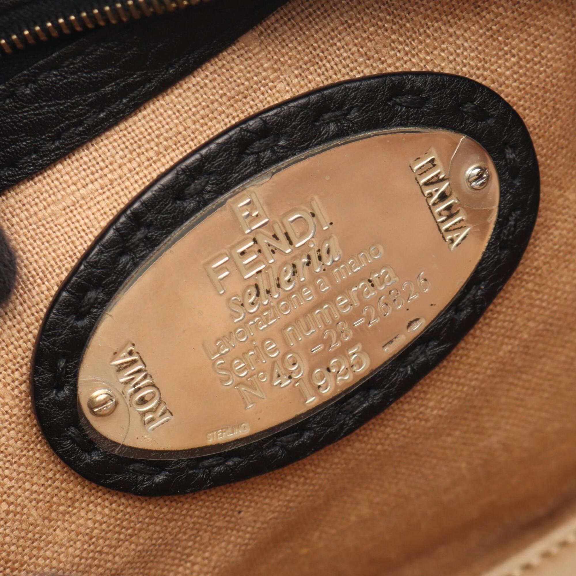 Fendi Black Leather Handbag (Pre-Owned)