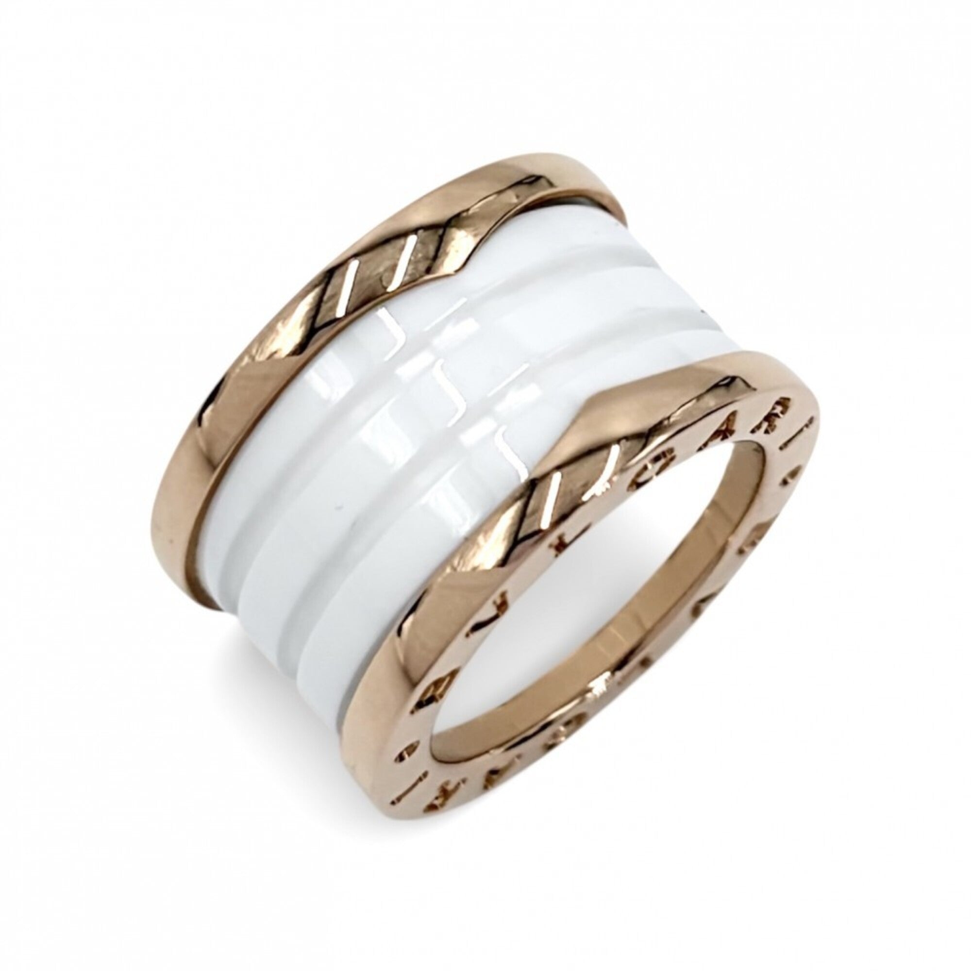 Bvlgari Pink Gold (18K) Ceramic Band Ring (Pre-Owned)