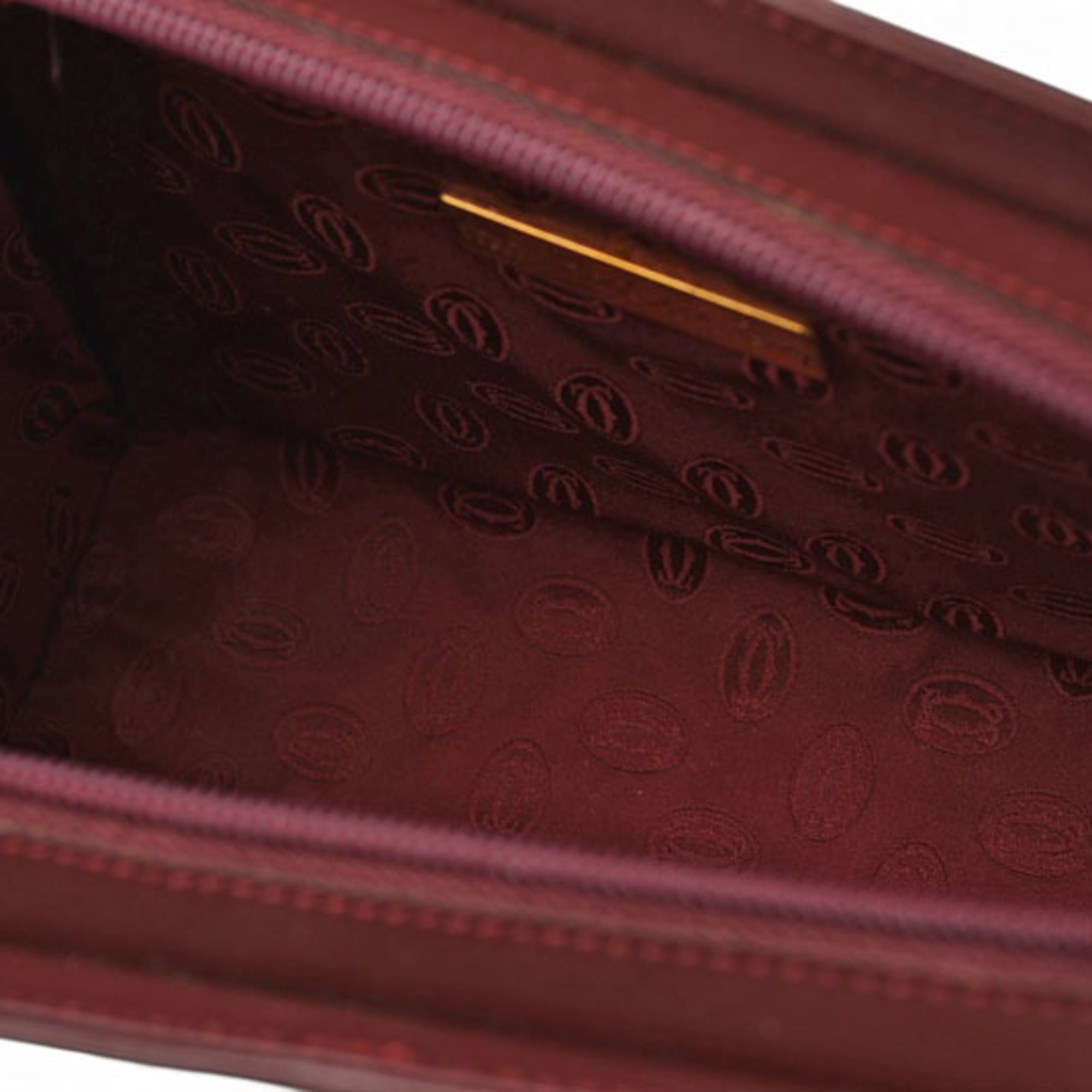 Cartier Must Bordeaux Clutch Bag (Pre-Owned)
