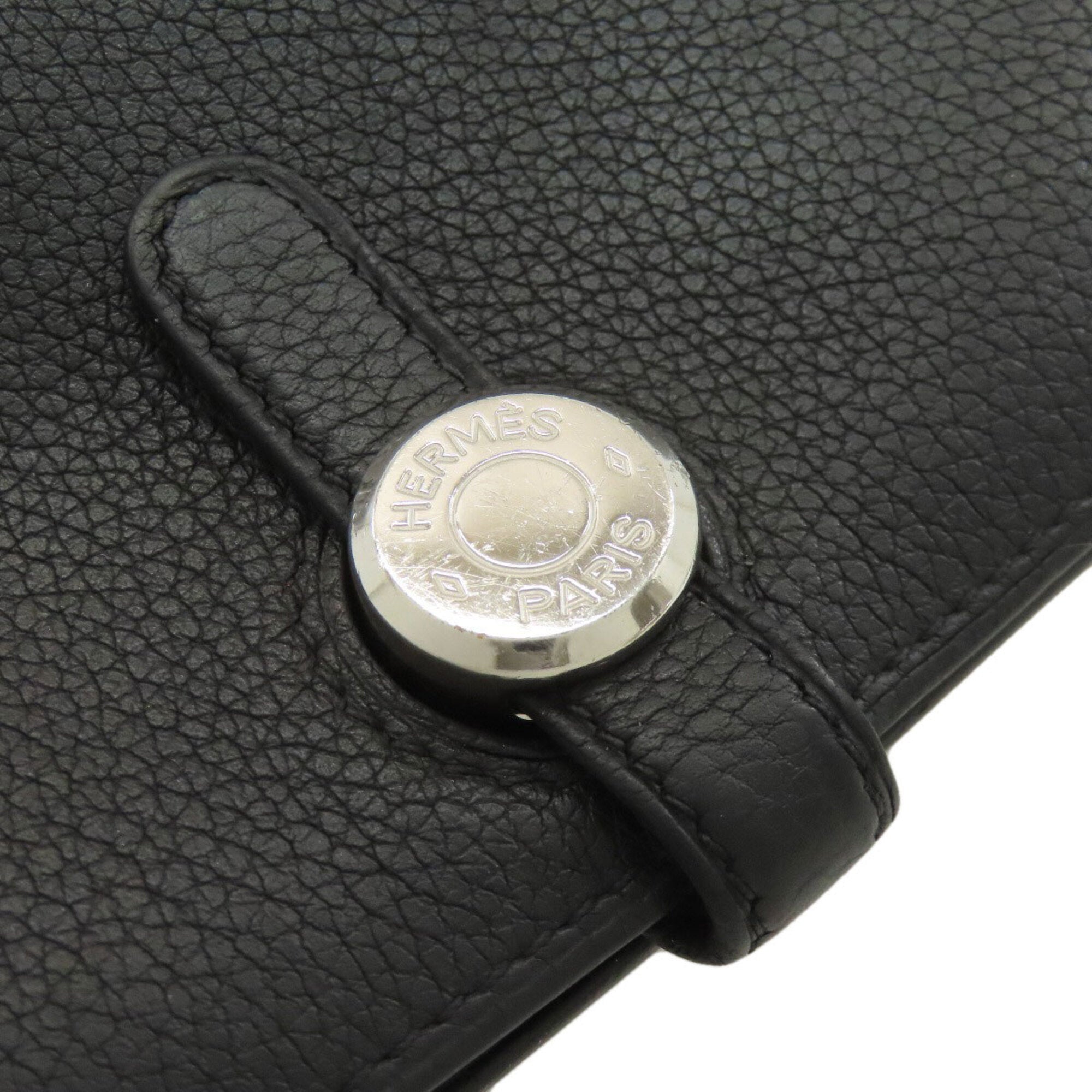 Hermes Black Togo Leather Wallet (Bi-Fold) (Pre-Owned)