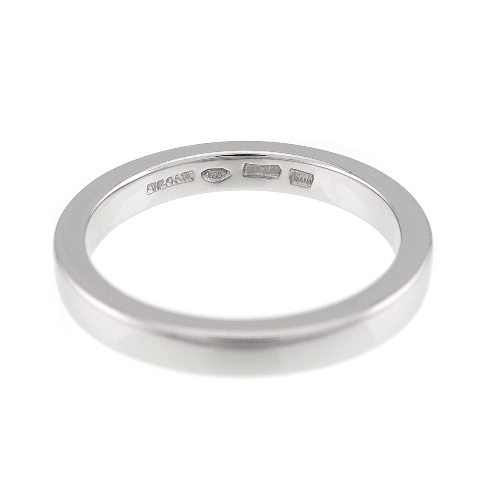 Bvlgari Platinum Platinum 950 Band Ring (Pre-Owned)