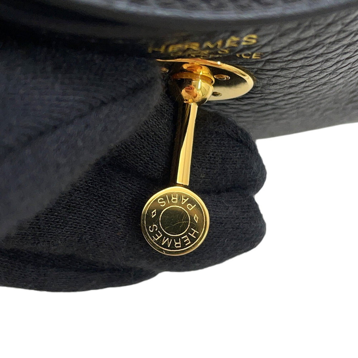 Hermes Lindy Black Taurillon Clemence Leather Shoulder Bag (Pre-Owned)