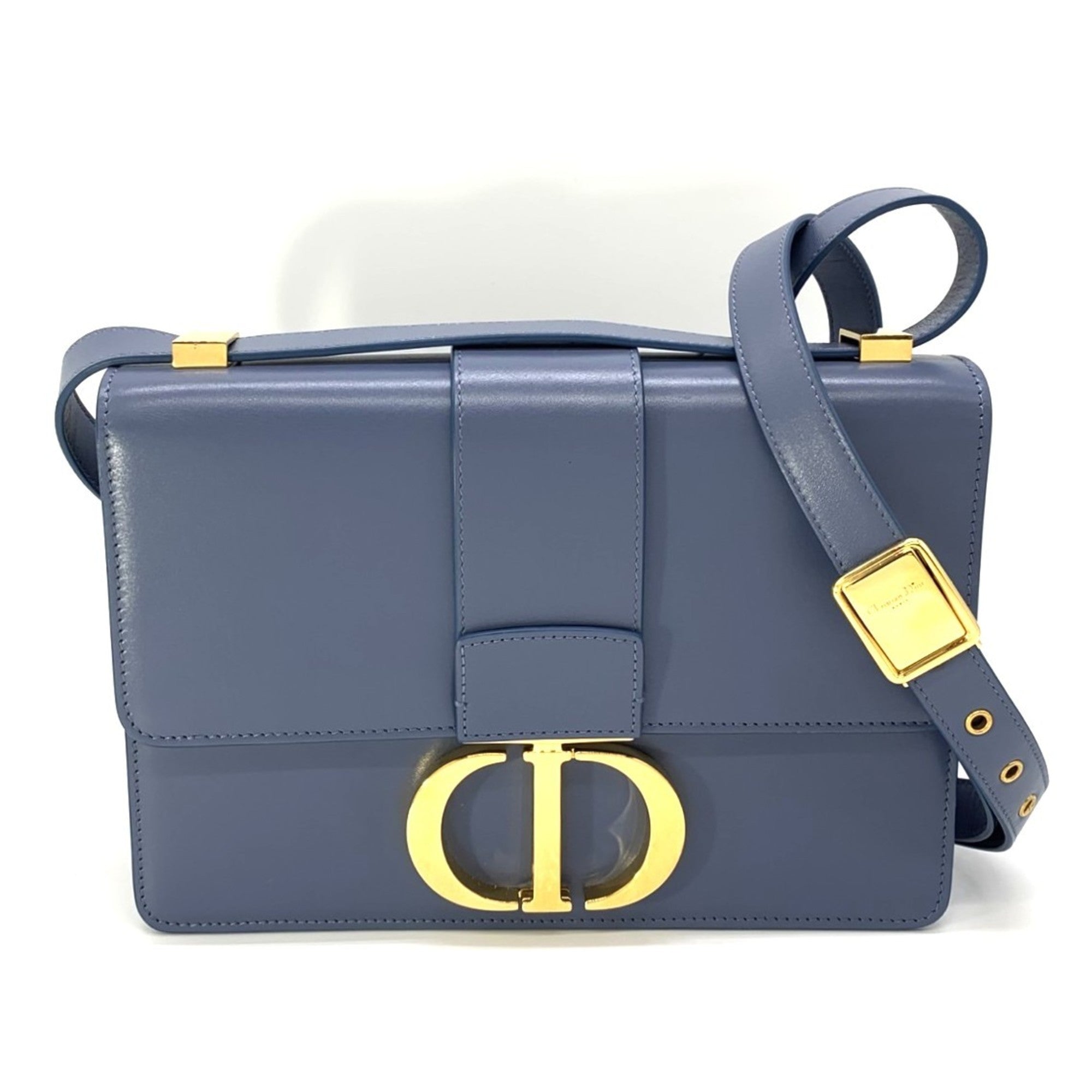 Christian Dior Blue Leather Shoulder Bag (Pre-Owned)
