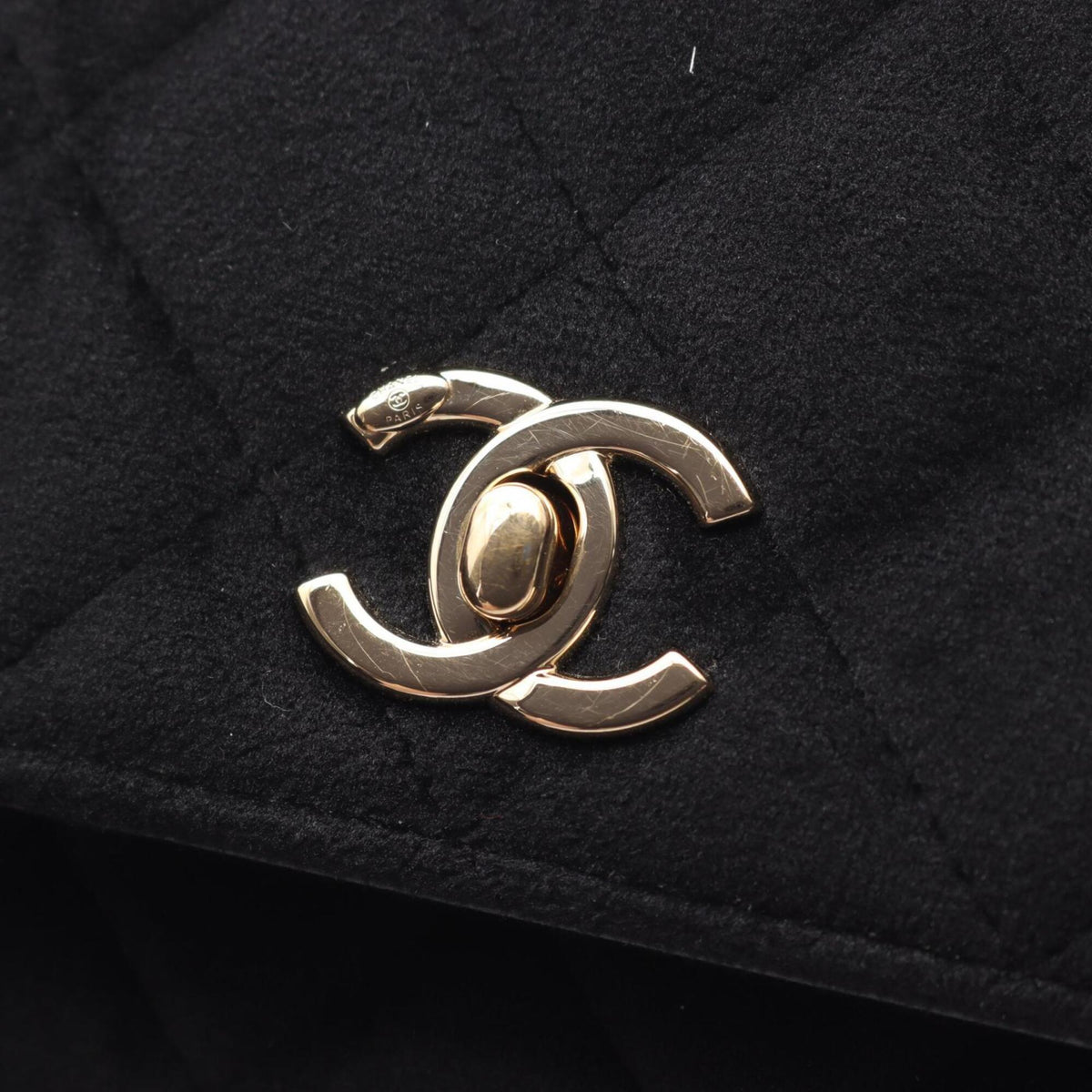 Chanel Black Fabric Handbag Shoulder Bag (Pre-Owned)