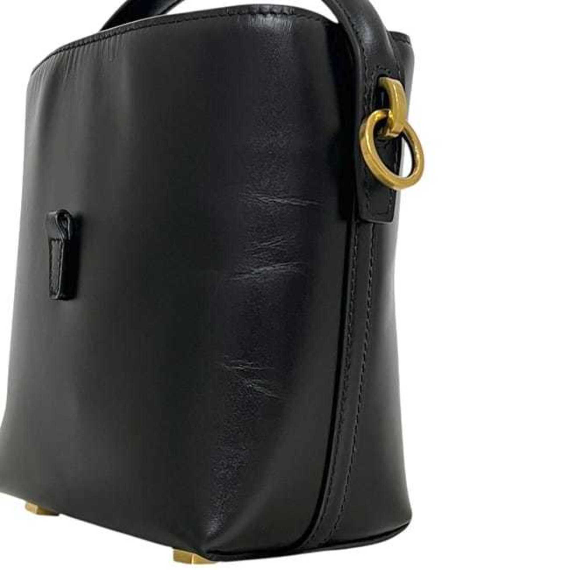Saint Laurent Black Leather Shoulder Bag (Pre-Owned)