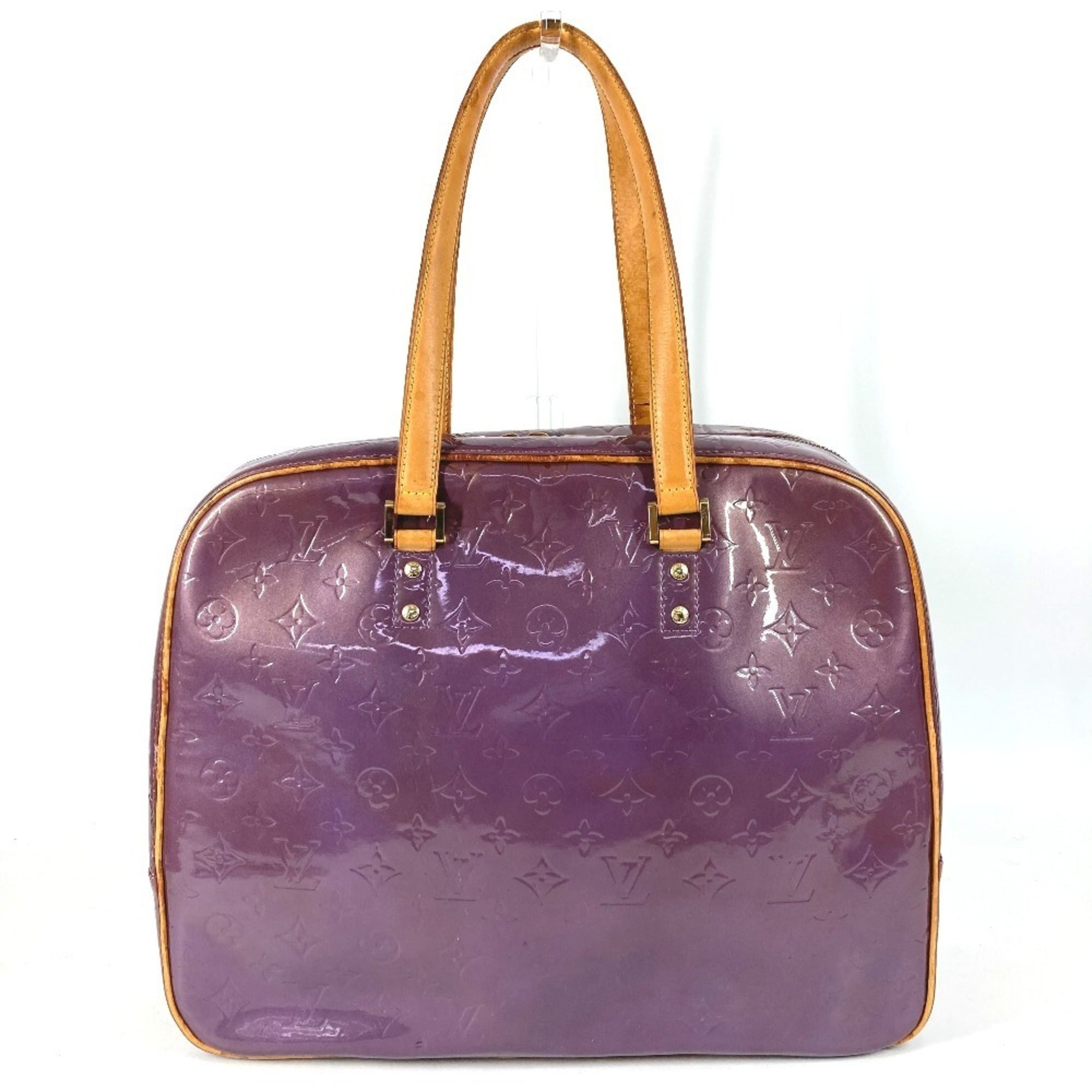 Louis Vuitton Monogram Vernis Purple Monogram Vernis Boston Bag Shoulder Bag (Pre-Owned)