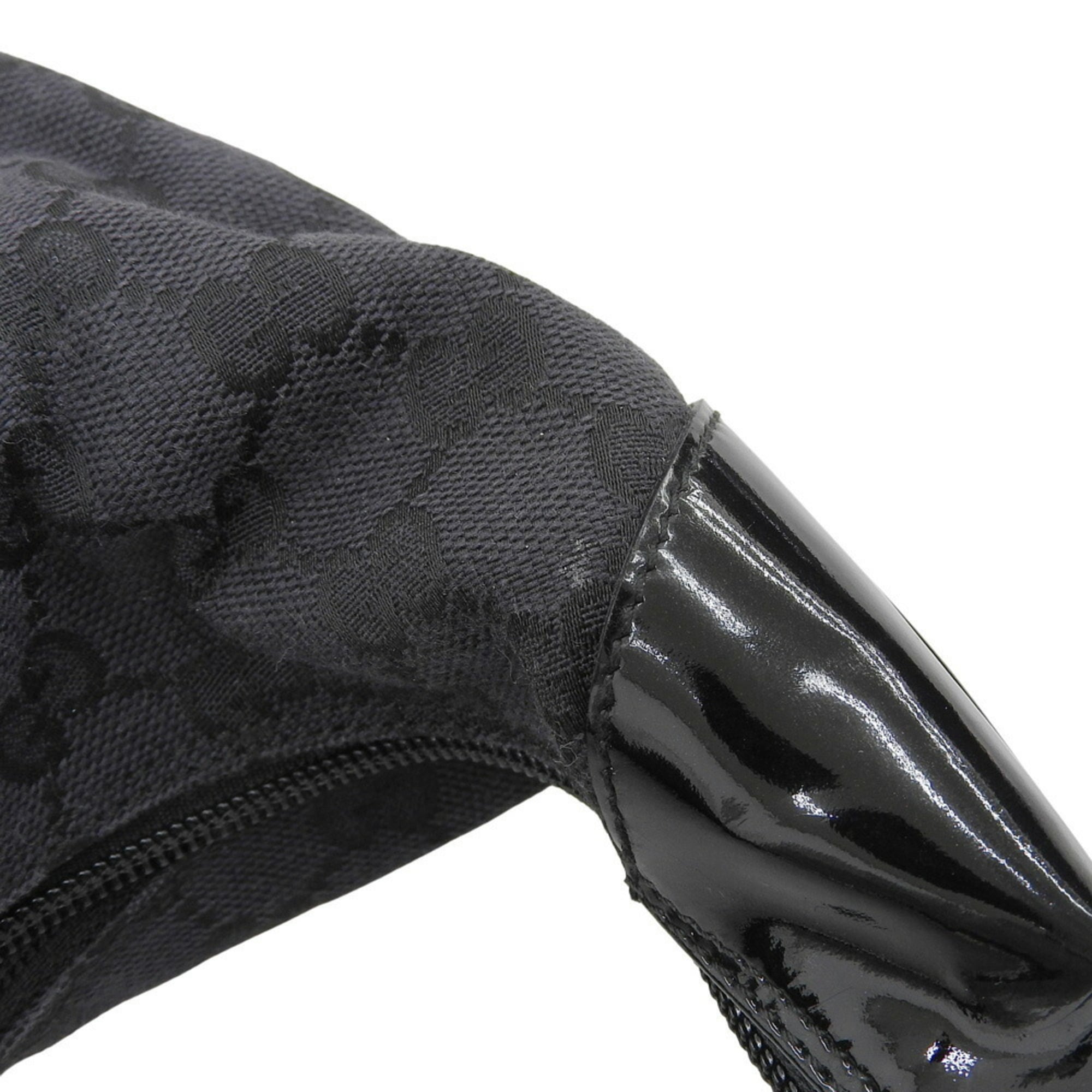 Gucci Black Gg Canvas Shoulder Bag (Pre-Owned)