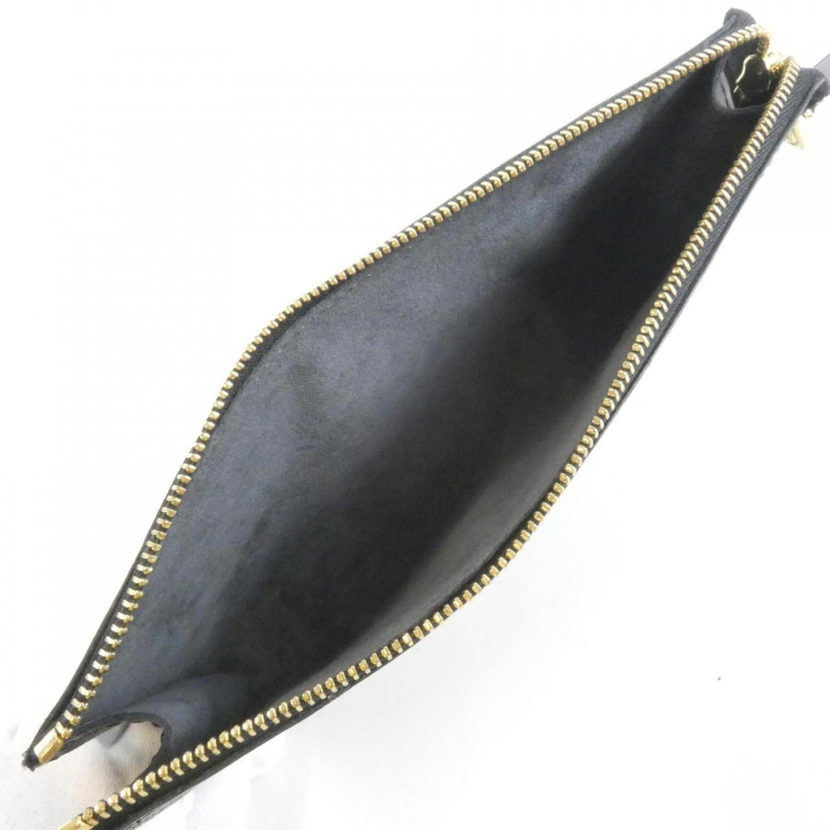Louis Vuitton Black Leather Pochette Pouch (Pre-Owned)