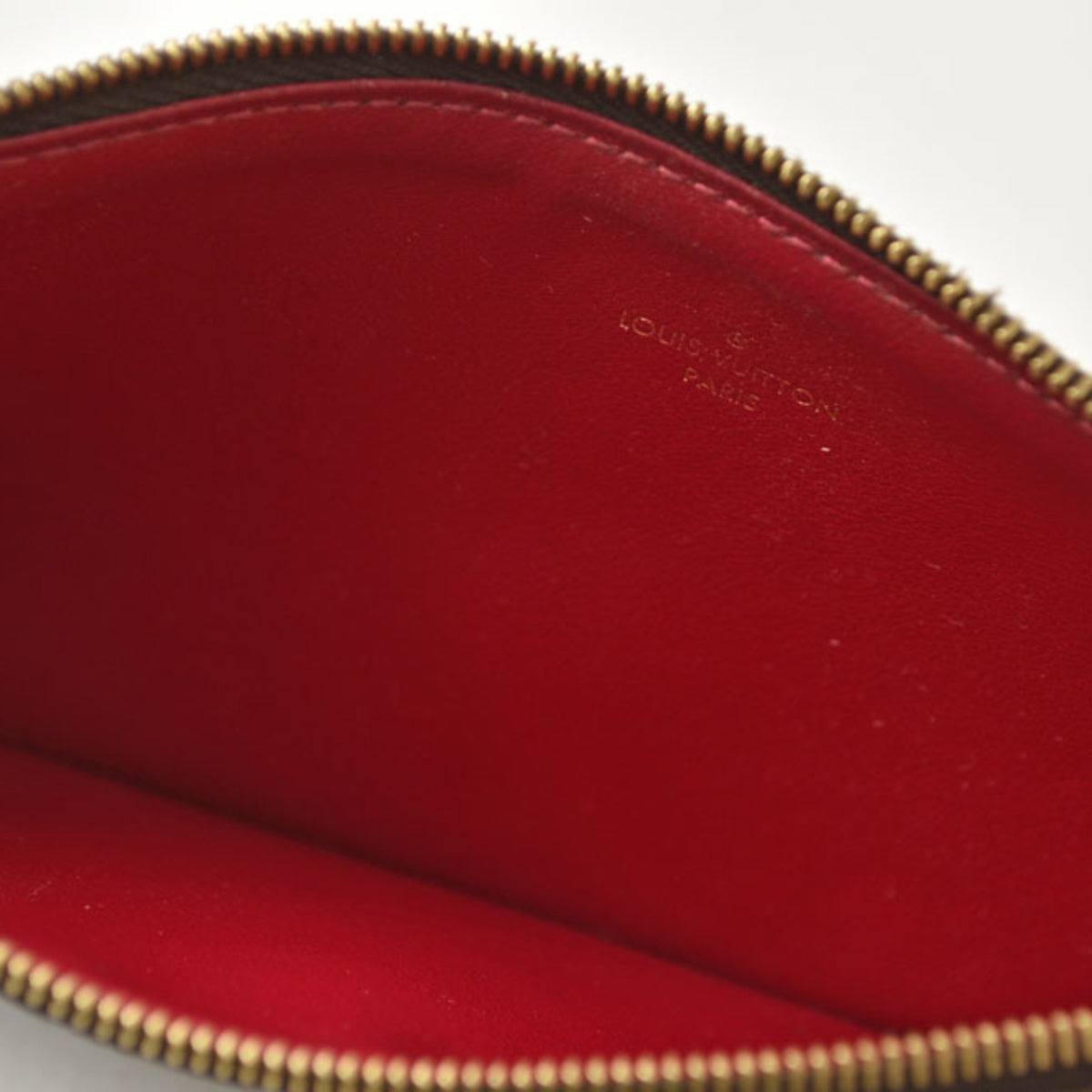 Louis Vuitton Brown Fuchsia Monogram Monogram Pochette Pouch (Pre-Owned)