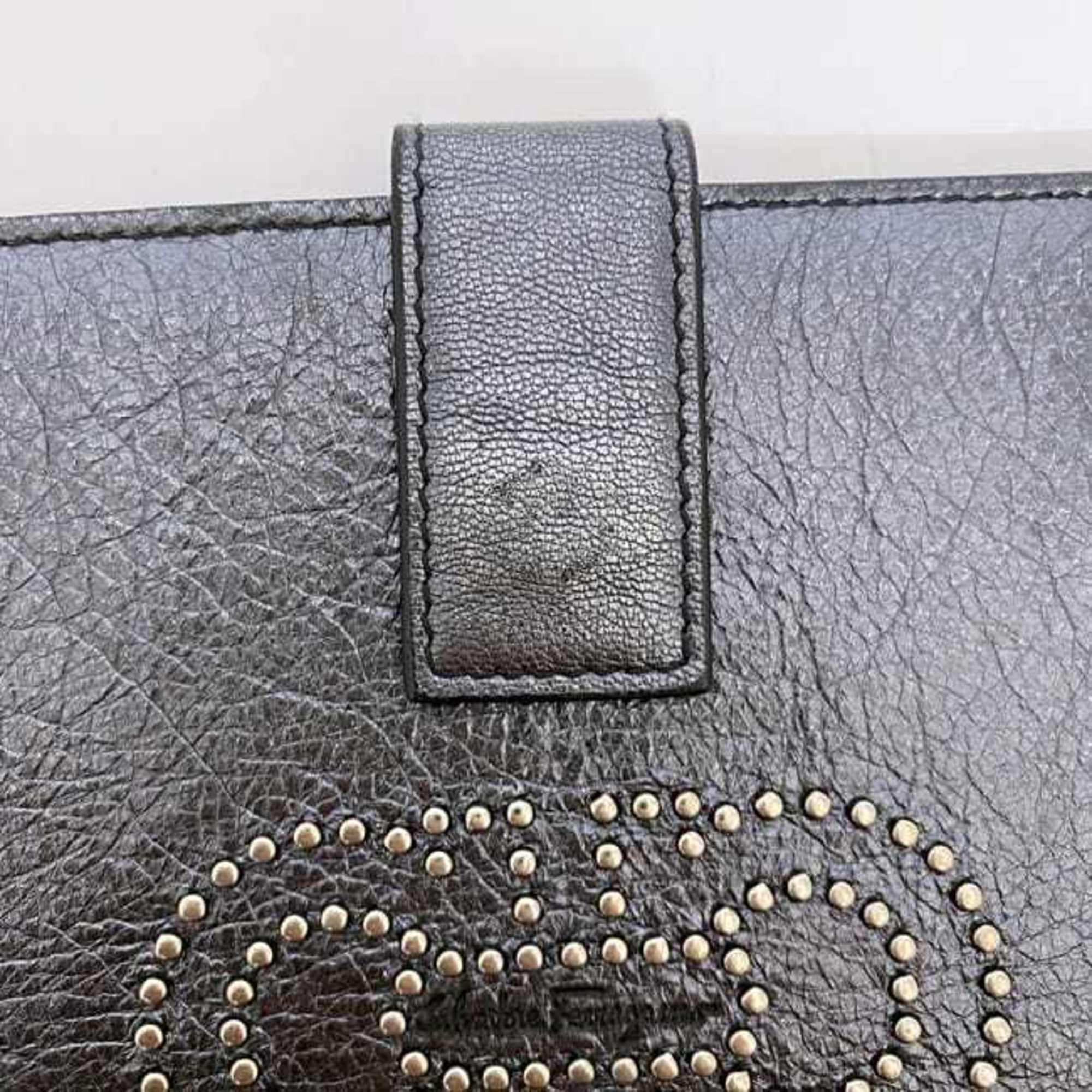 Salvatore Ferragamo Vara Silver Leather Long Wallet (Bi-Fold) (Pre-Owned)