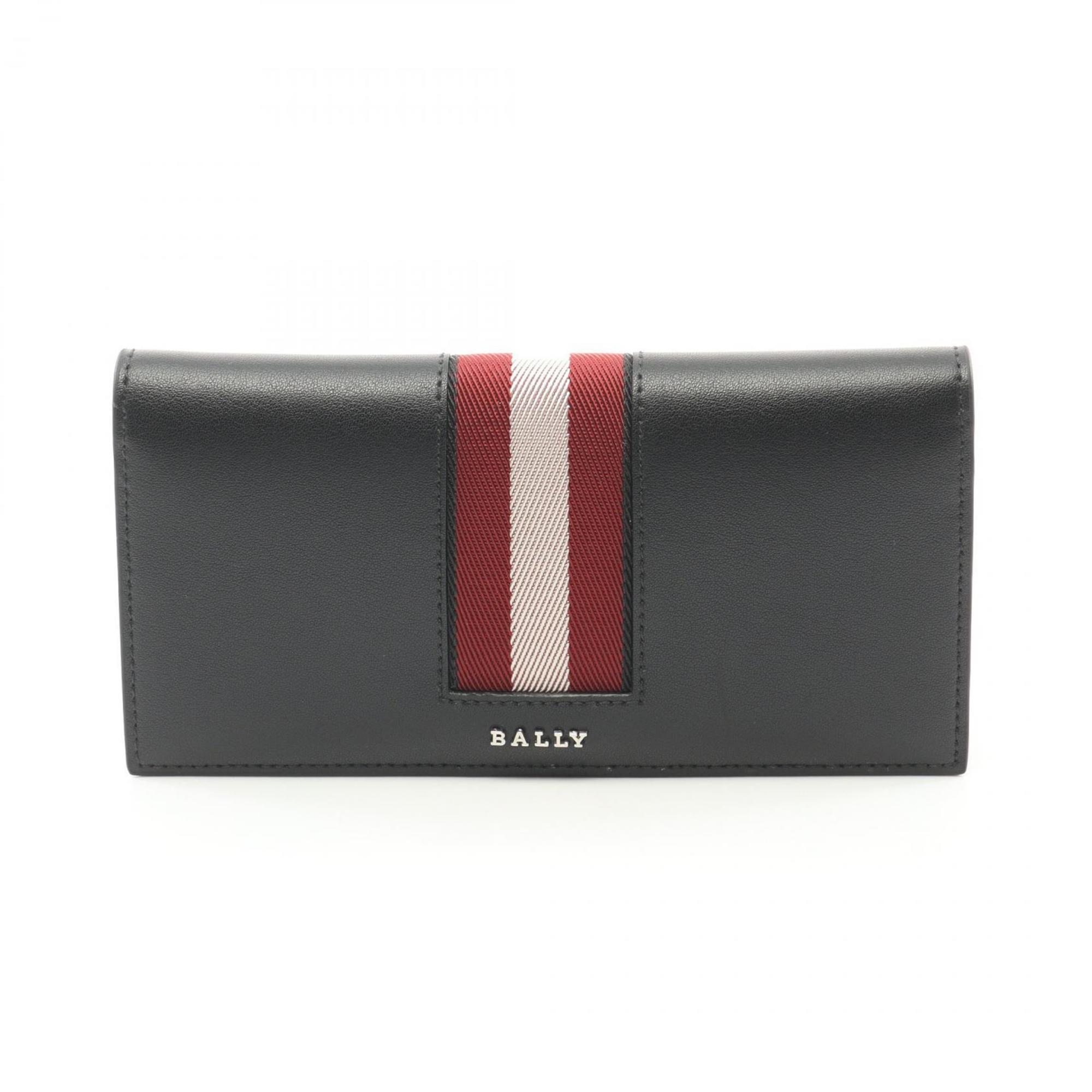 Bally Black Leather Long Wallet (Bi-Fold) (Pre-Owned)