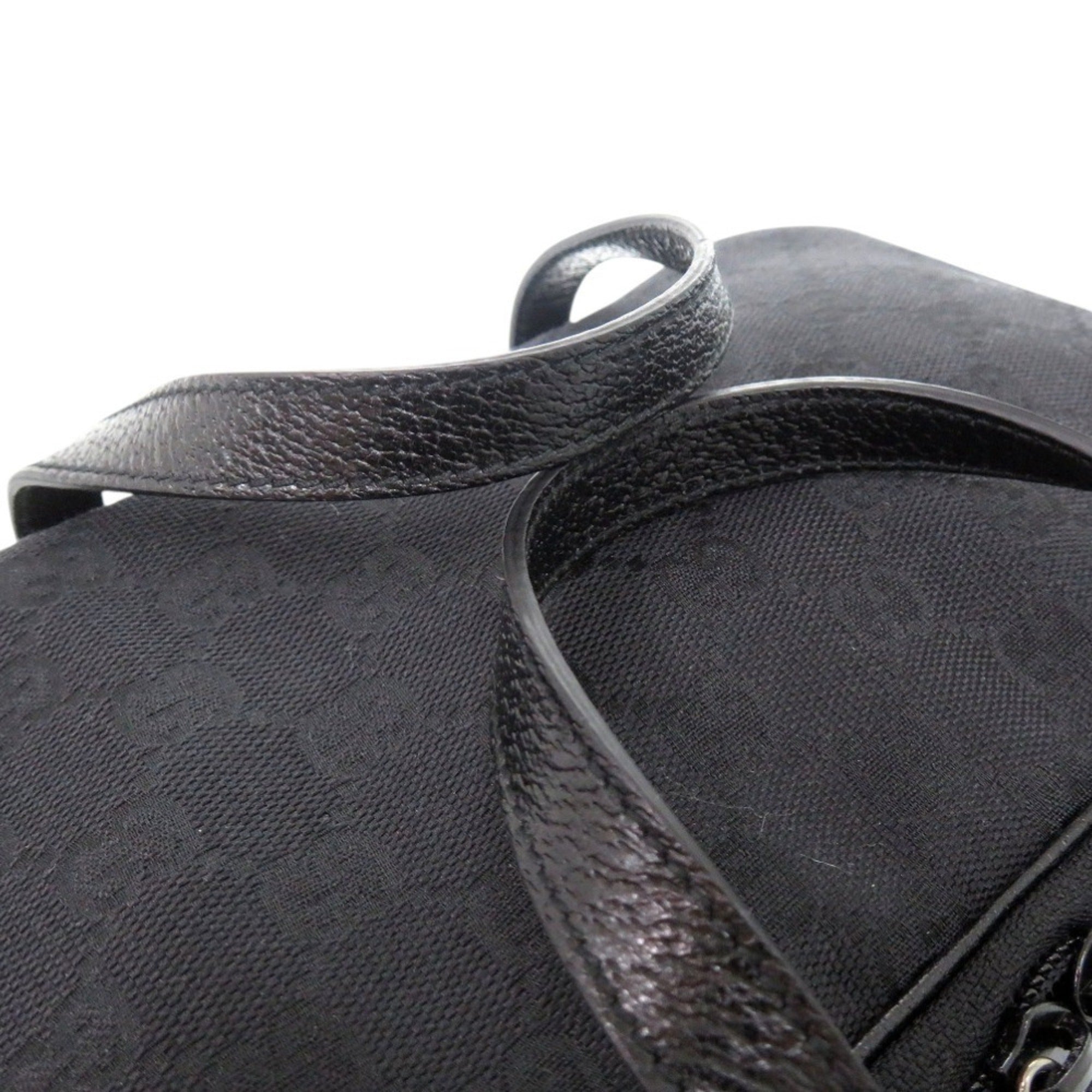 Gucci Black Gg Canvas Pouch Vanity Bag (Pre-Owned)