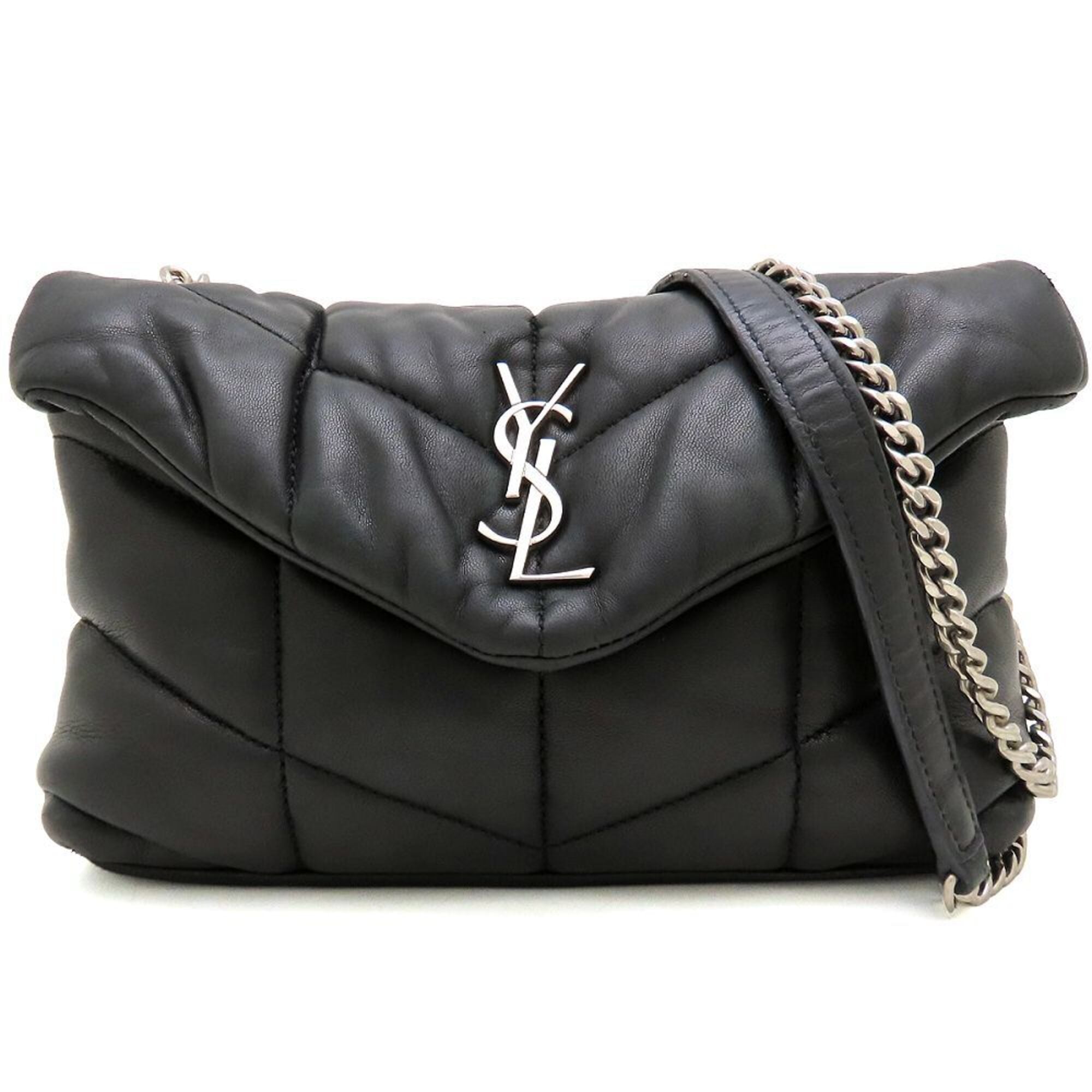 Yves Saint Laurent Black Leather Shoulder Bag (Pre-Owned)