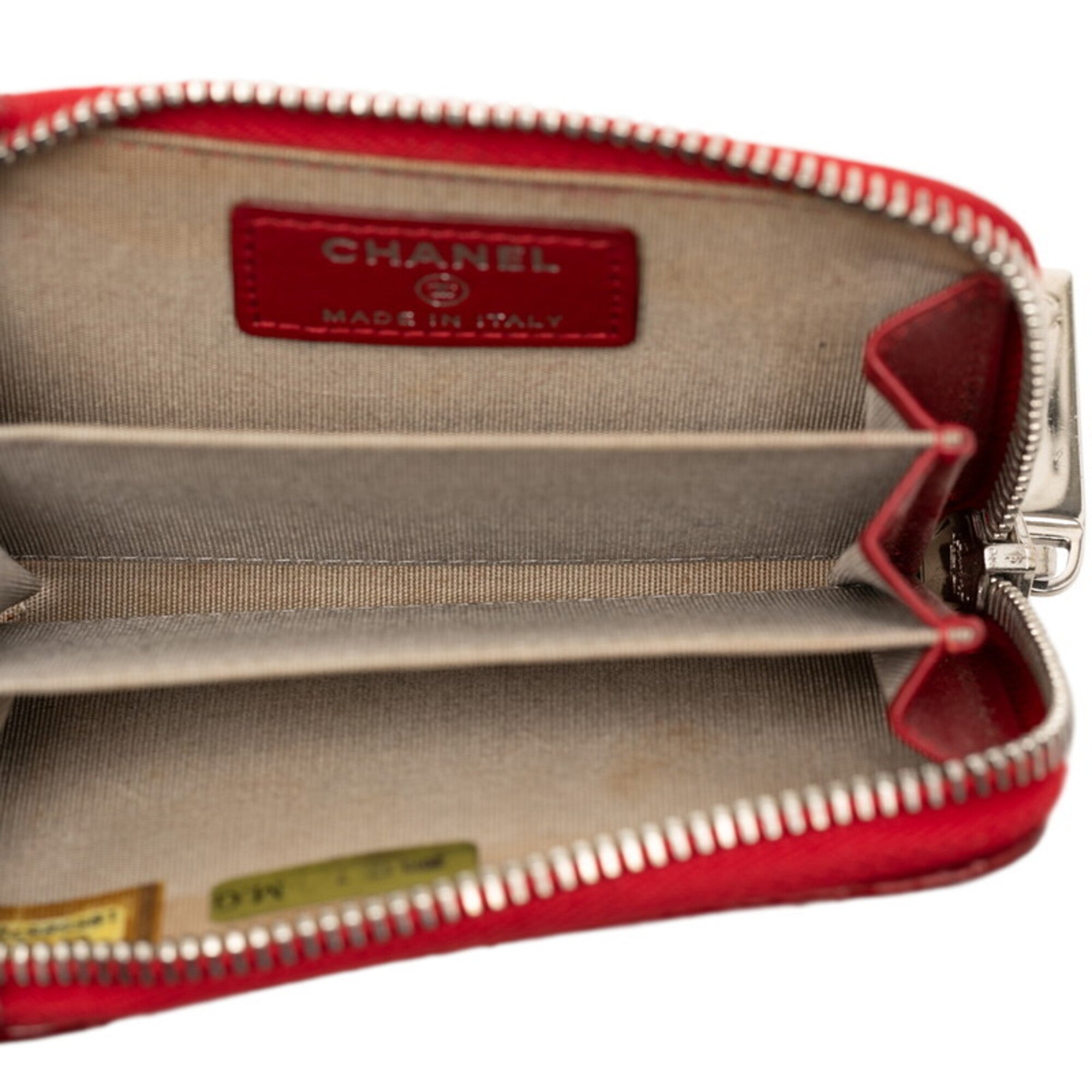 Chanel Red Color Patent Leather Coin Purse/Coin Case (Pre-Owned)