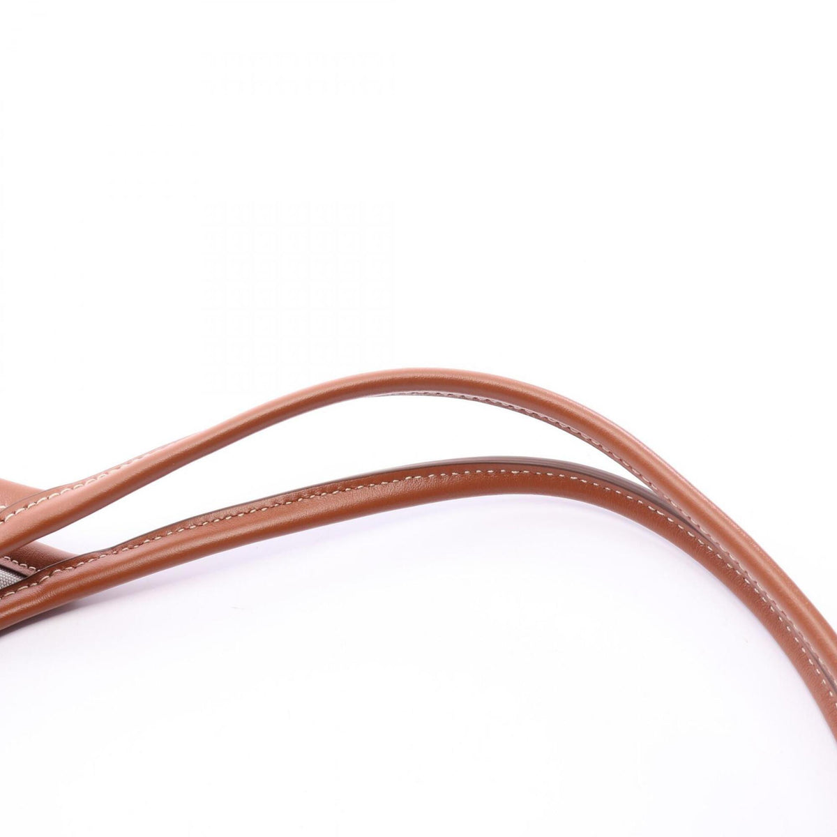 Miu Miu Brown Ivory Canvas Leather Handbag Tote Bag (Pre-Owned)
