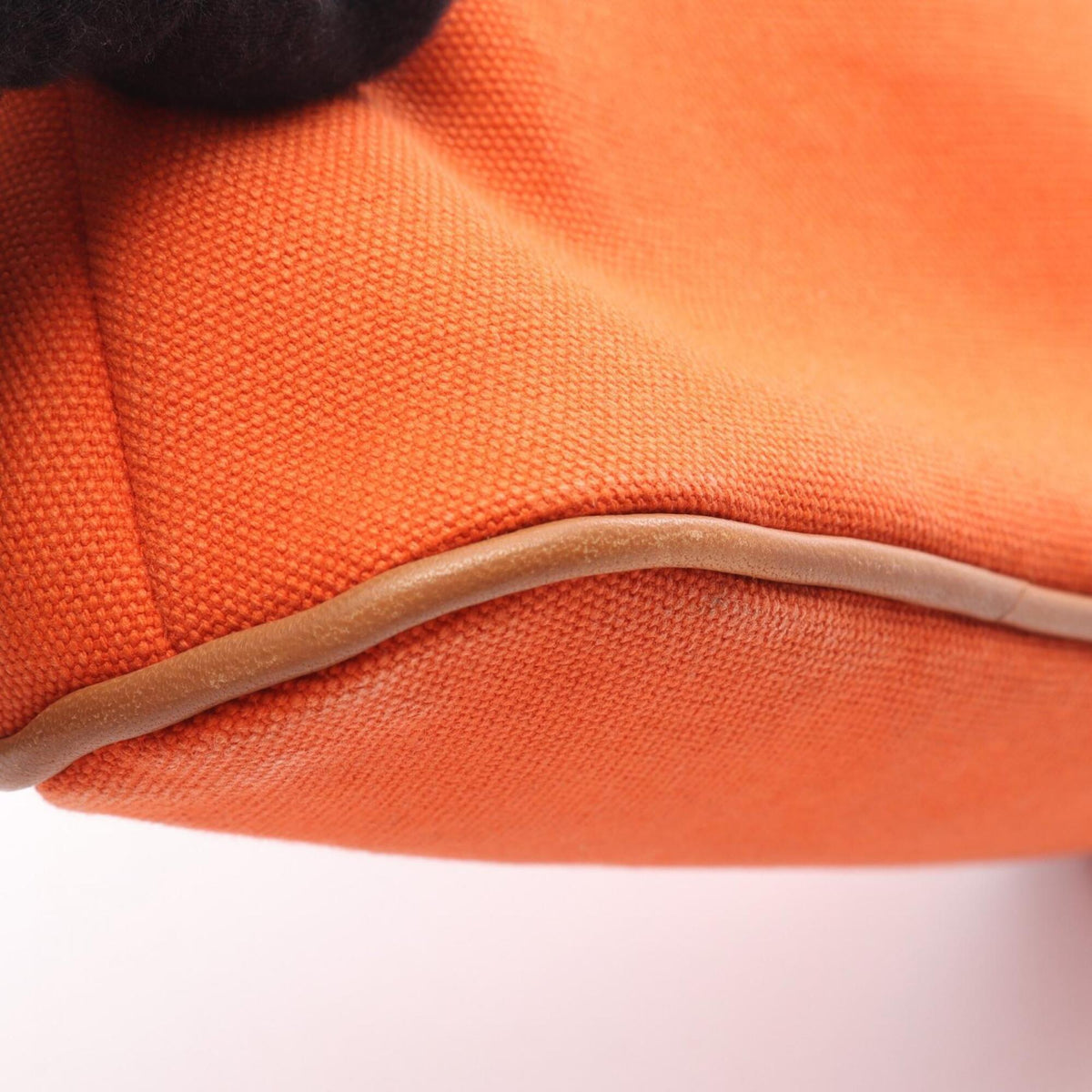 Hermes Orange Canvas Handbag Pouch (Pre-Owned)