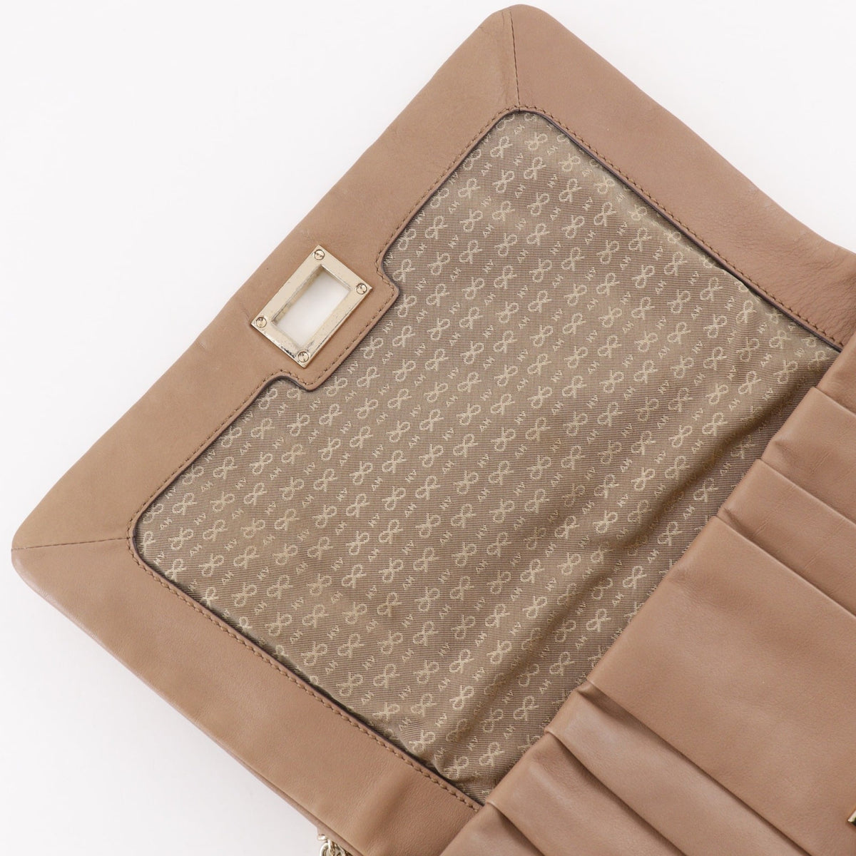 Anya Hindmarch Beige Leather Shoulder Bag (Pre-Owned)