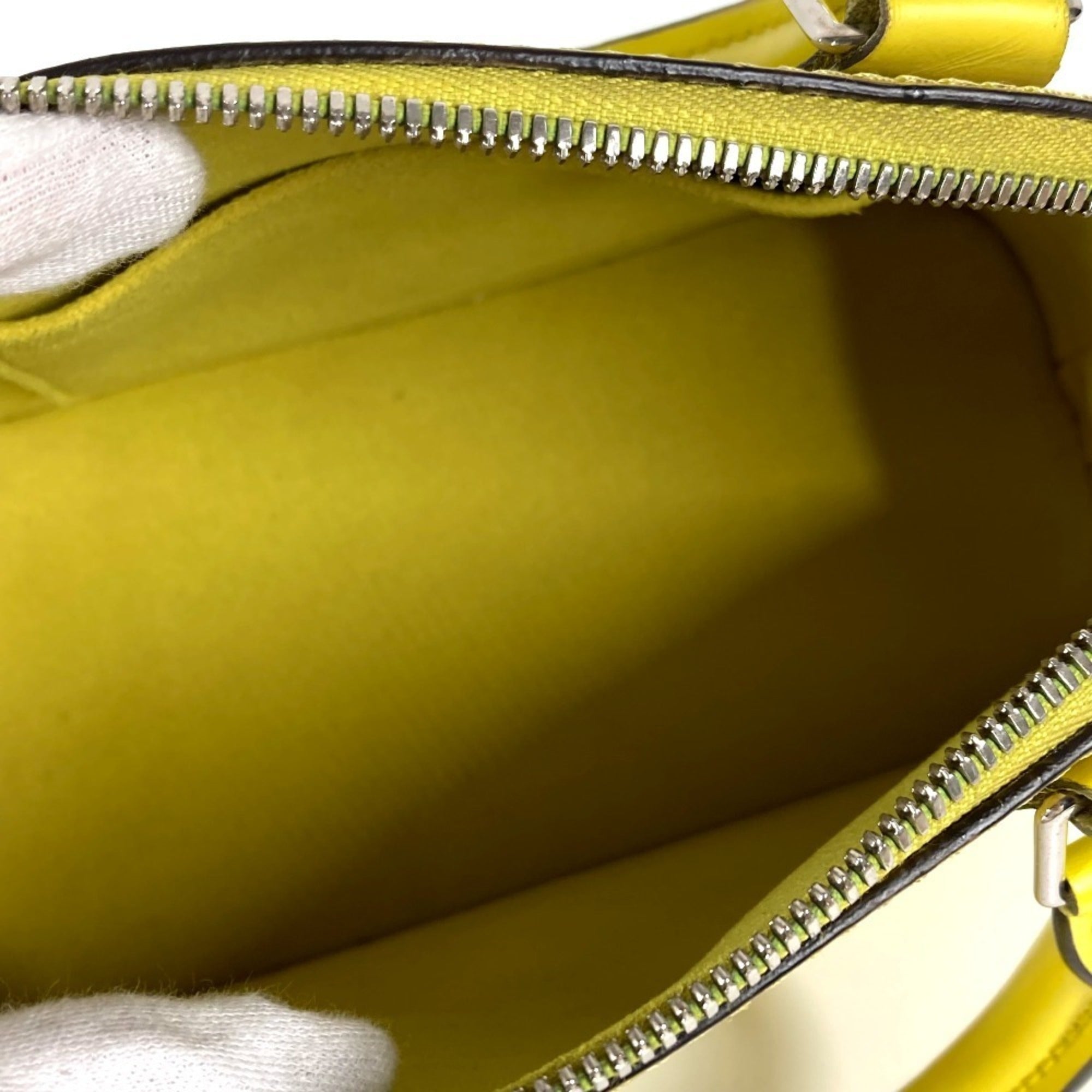 Louis Vuitton Pistache Yellow Epi Leather Handbag Shoulder Bag (Pre-Owned)
