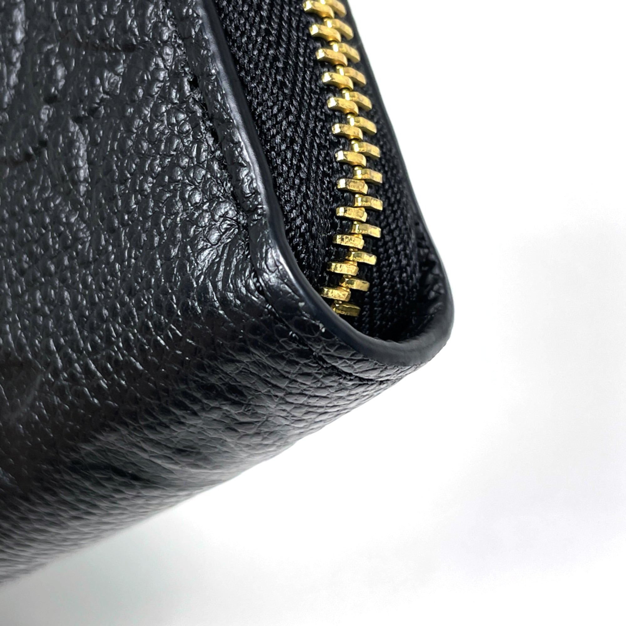 Louis Vuitton Black Noir Monogram Empreinte Long Wallet (Bi-Fold) (Pre-Owned)