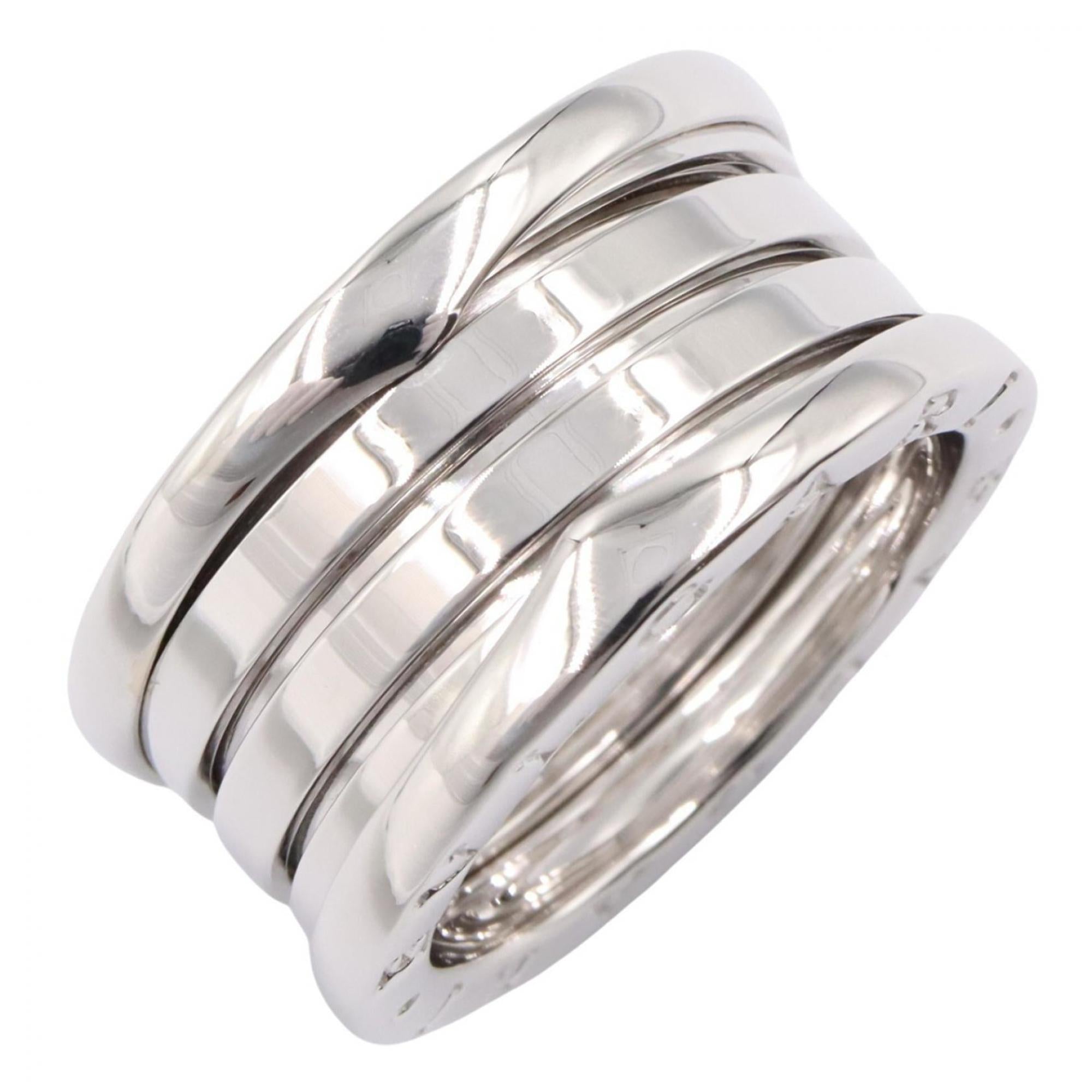 Bvlgari Silver White Gold (18K) Band Ring (Pre-Owned)