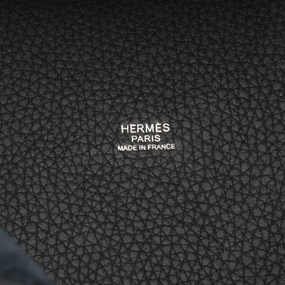 Hermes Black Taurillon Clemence Leather Handbag (Pre-Owned)
