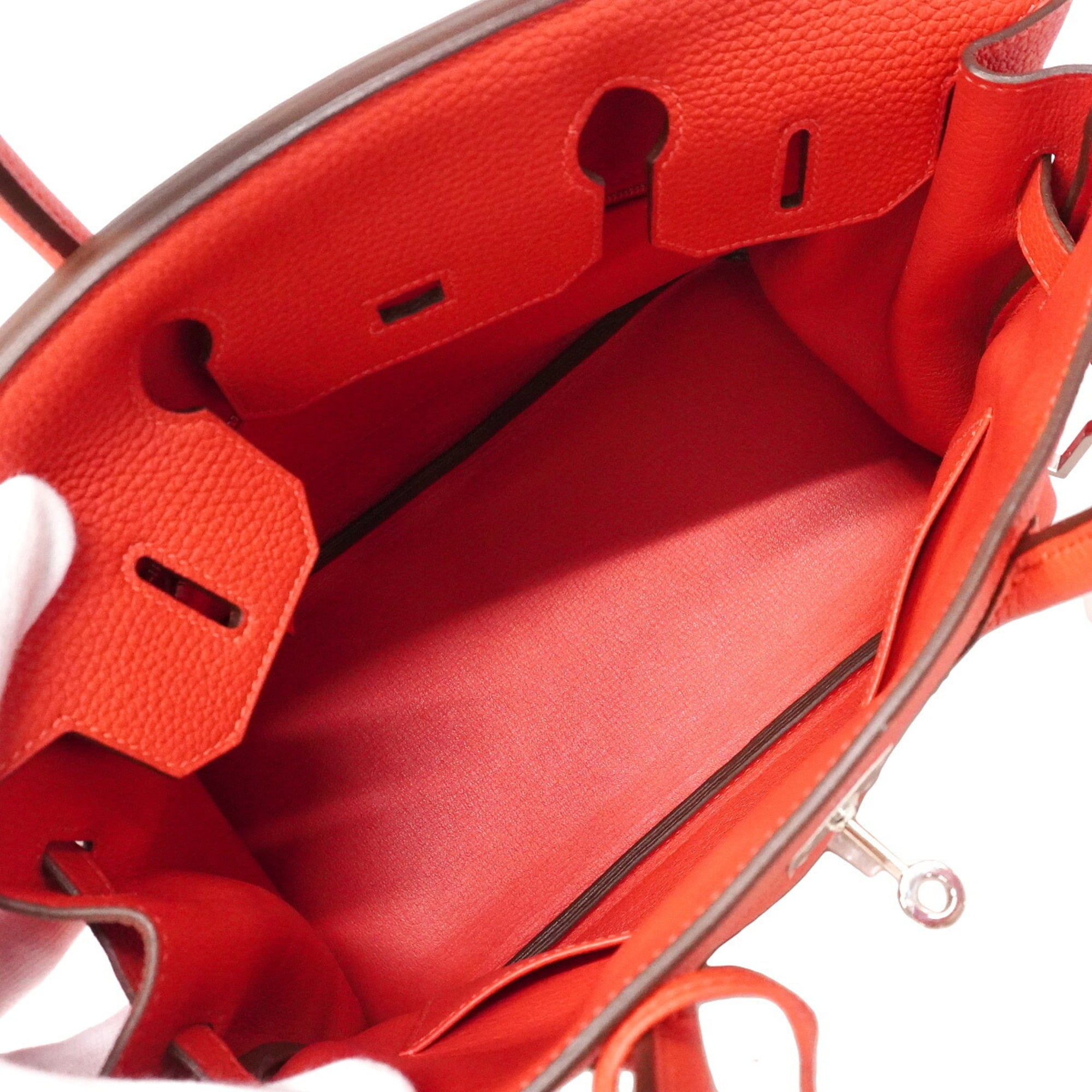 Hermes Bougainvillier Togo Leather Handbag (Pre-Owned)