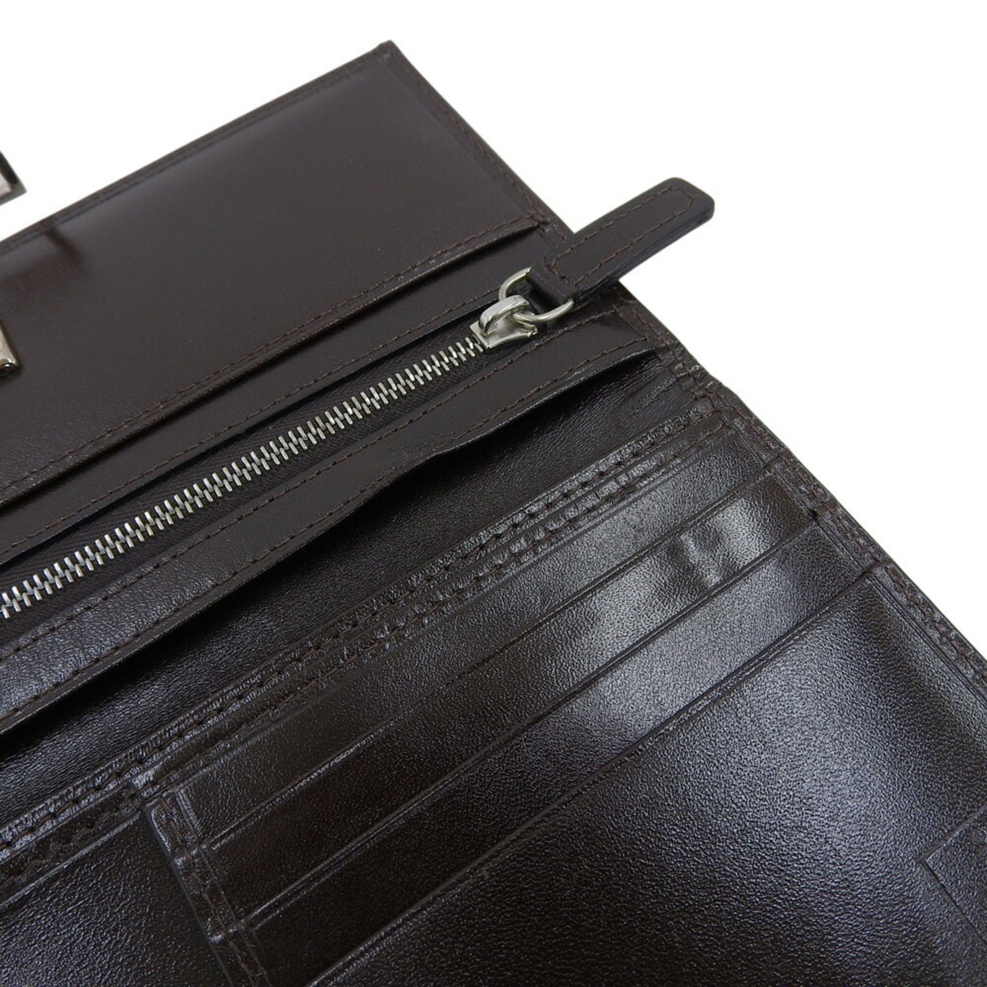 Fendi Brown Canvas Long Wallet (Bi-Fold) (Pre-Owned)
