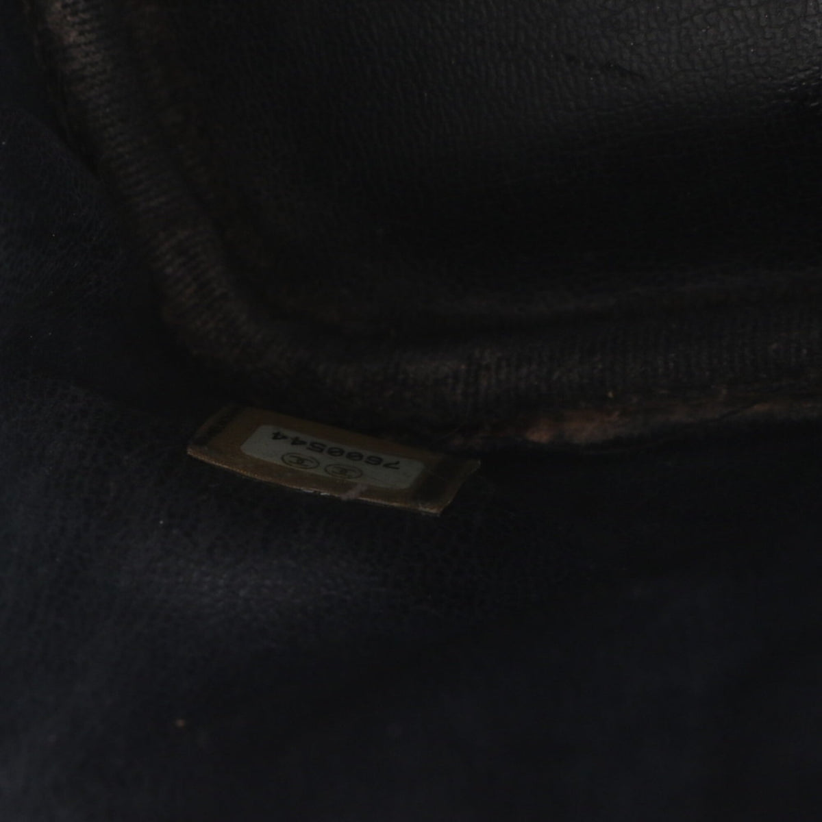 Chanel Black Leather Handbag Pouch (Pre-Owned)