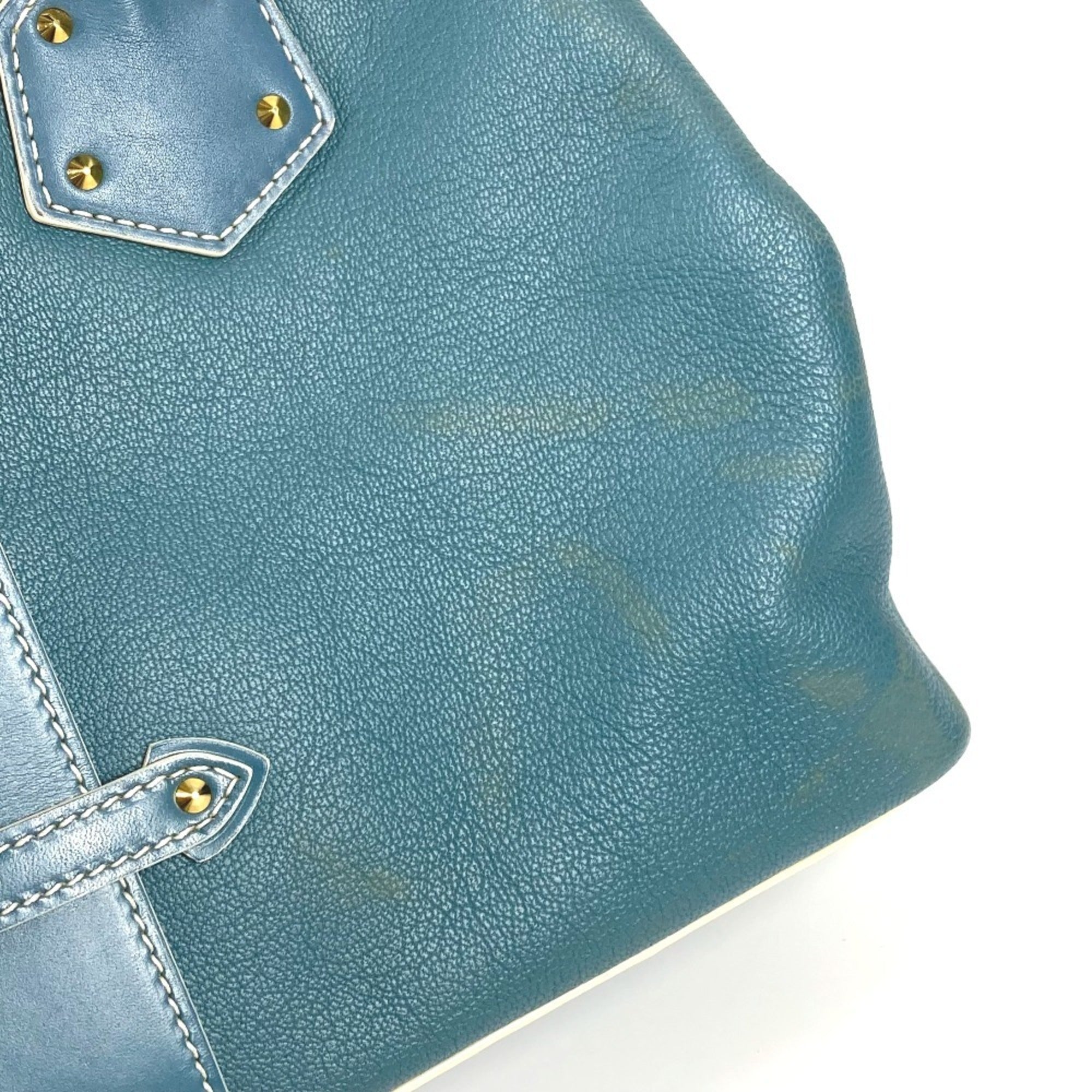 Louis Vuitton Blue Suhali Leather Leather Handbag Tote Bag (Pre-Owned)