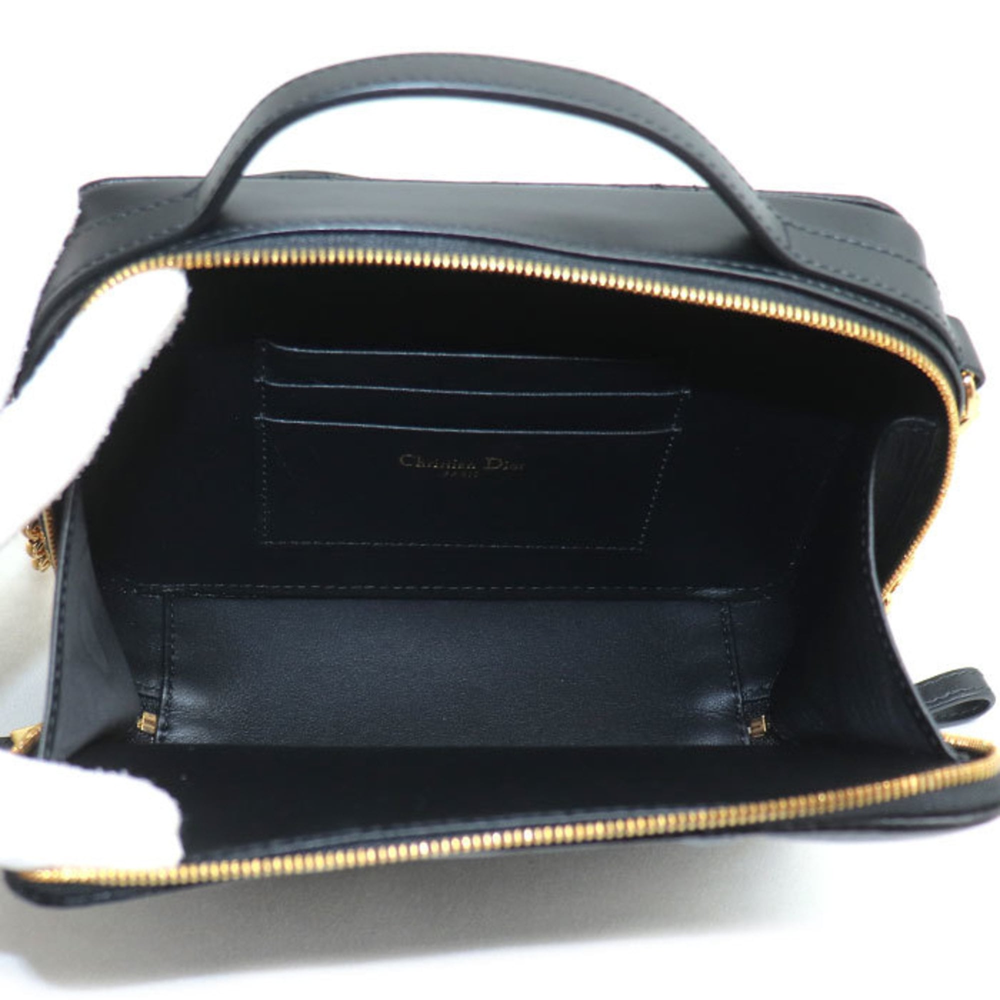 Christian Dior Black Leather Shoulder Bag (Pre-Owned)