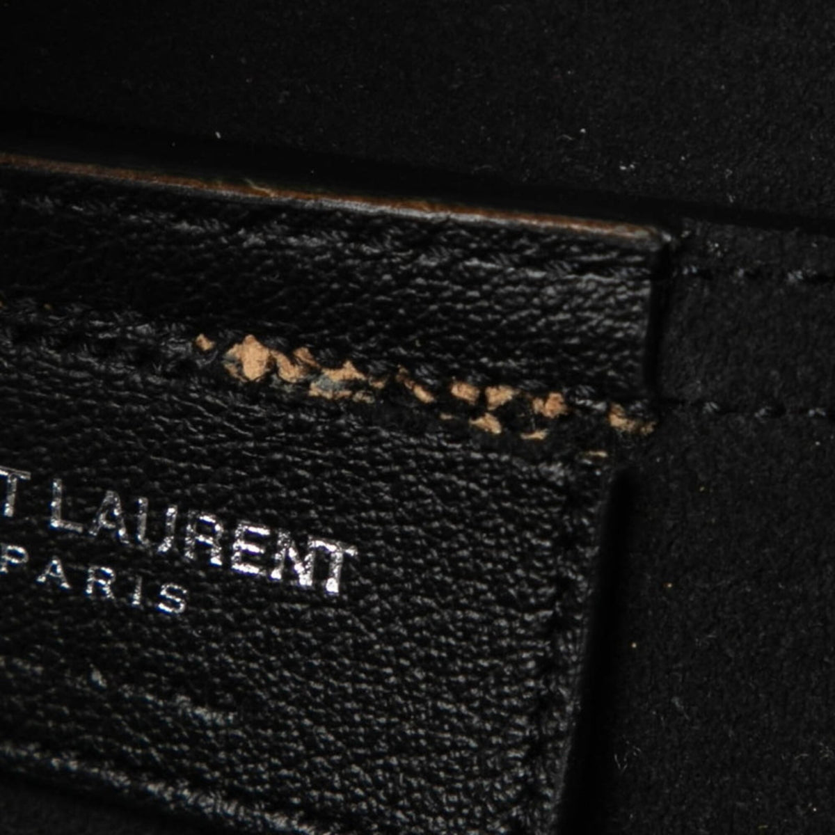 Saint Laurent Black Leather Shoulder Bag Tote Bag (Pre-Owned)