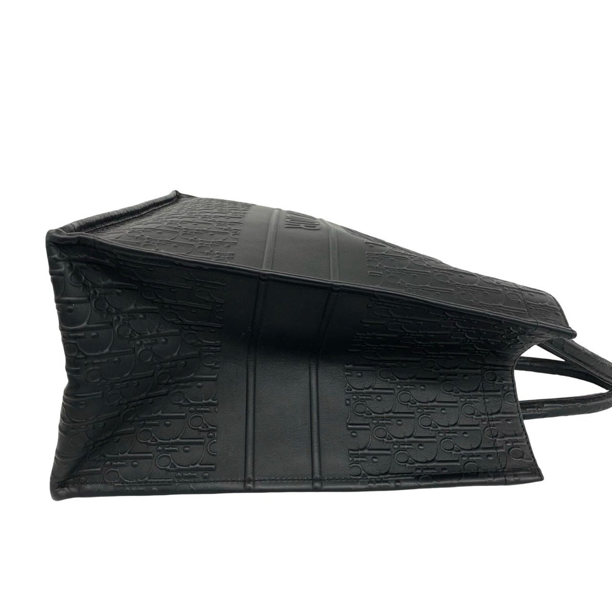 Christian Dior Black Leather Handbag Tote Bag (Pre-Owned)