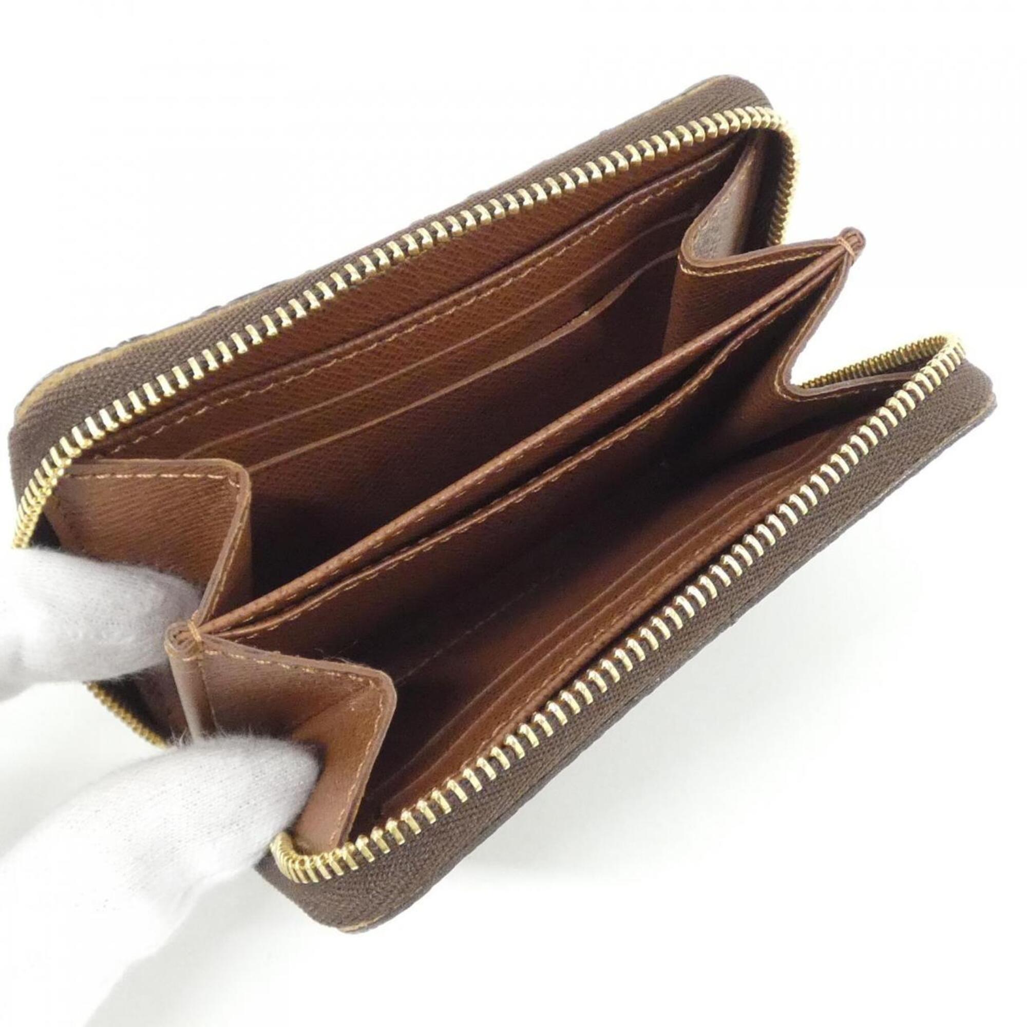 Louis Vuitton Marron Coated Canvas Coin Purse/Coin Case (Pre-Owned)