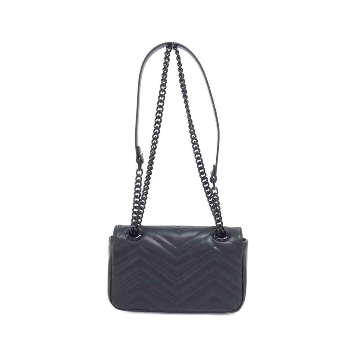 Gucci Black Quilting Leather Shoulder Bag (Pre-Owned)