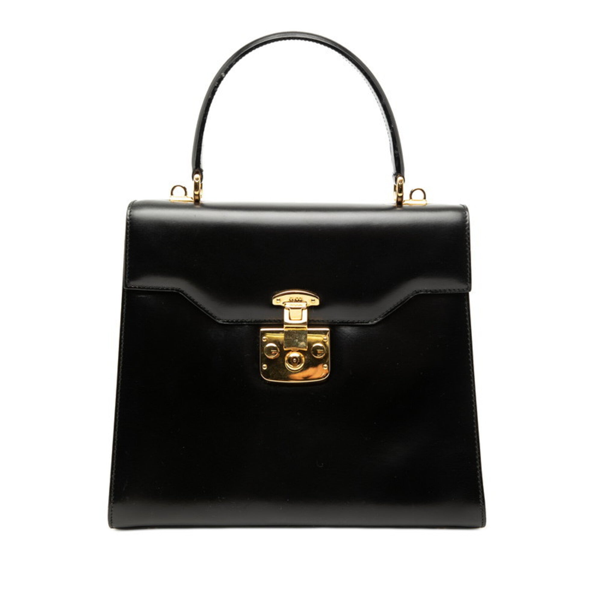 Gucci Black Leather Handbag (Pre-Owned)