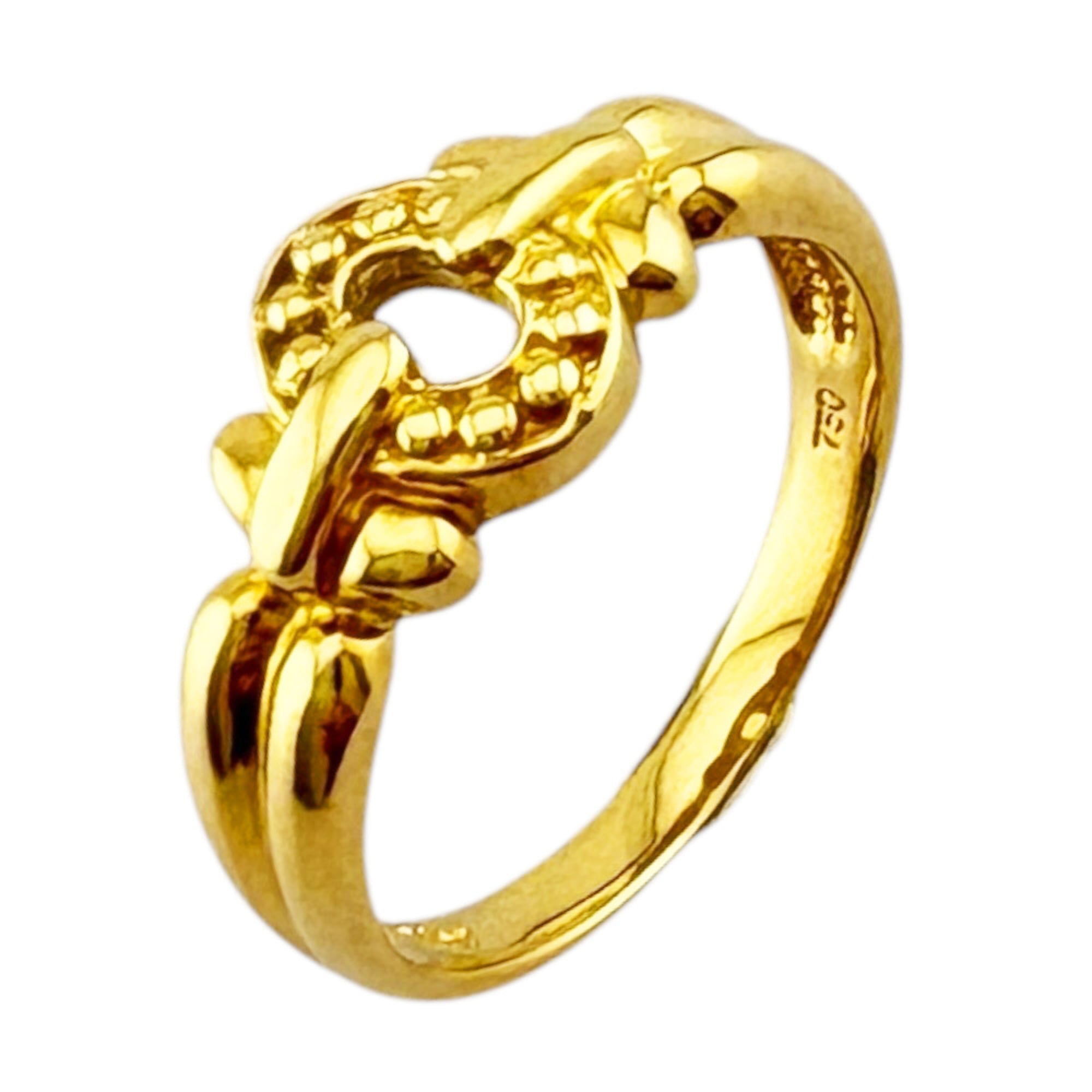 Christian Dior Gold Yellow Gold (18K) Band Ring (Pre-Owned)