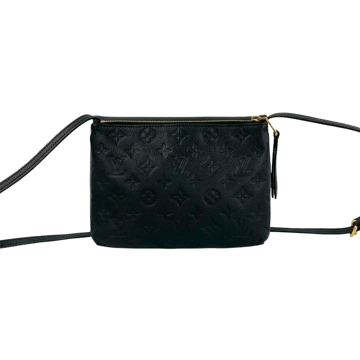 Louis Vuitton Black Leather Pochette Shoulder Bag (Pre-Owned)