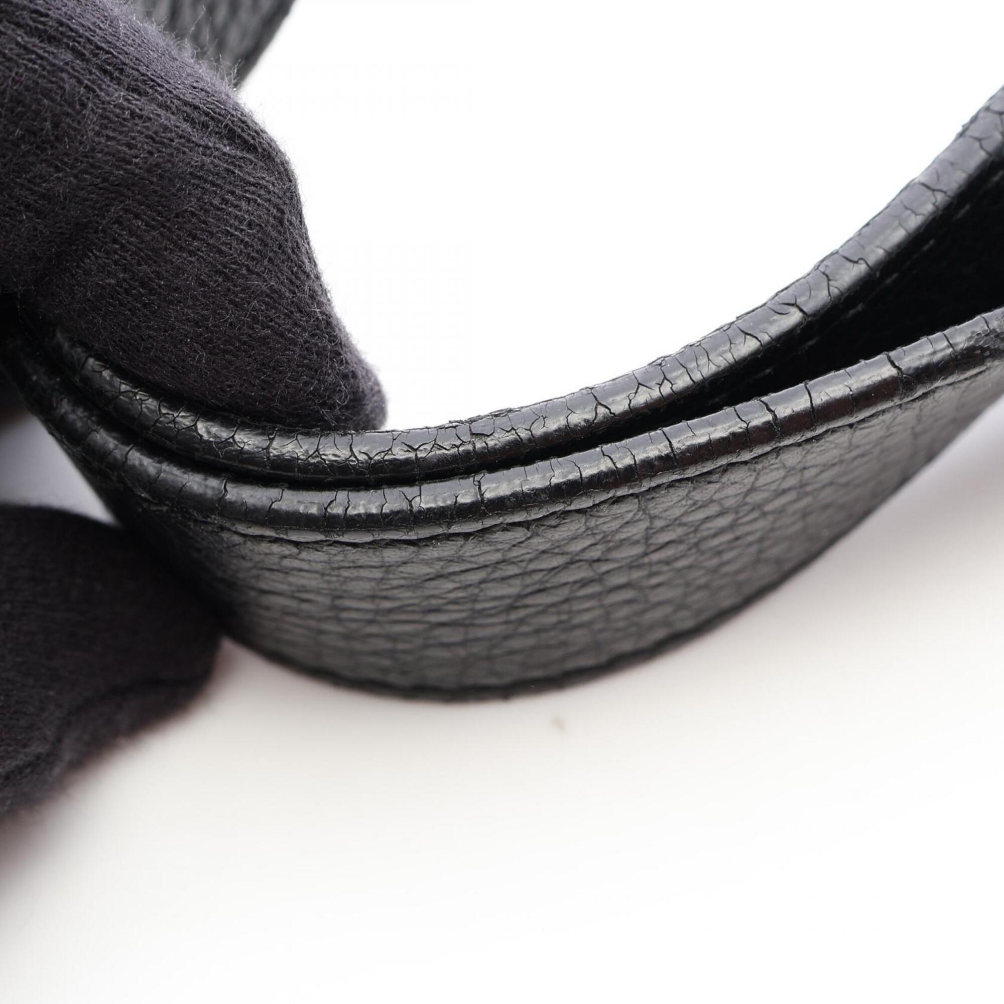 Gucci Black Leather Handbag Shoulder Bag (Pre-Owned)