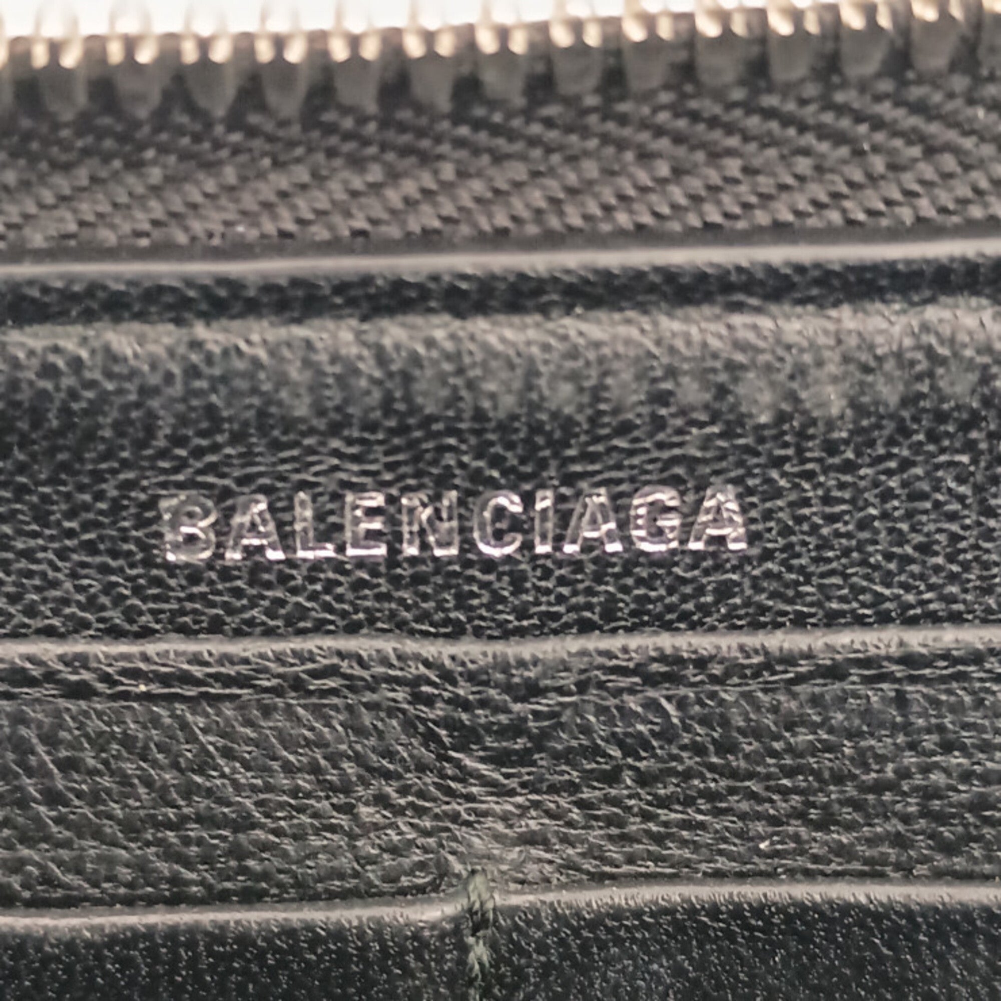 Balenciaga Black Leather Long Wallet (Bi-Fold) (Pre-Owned)