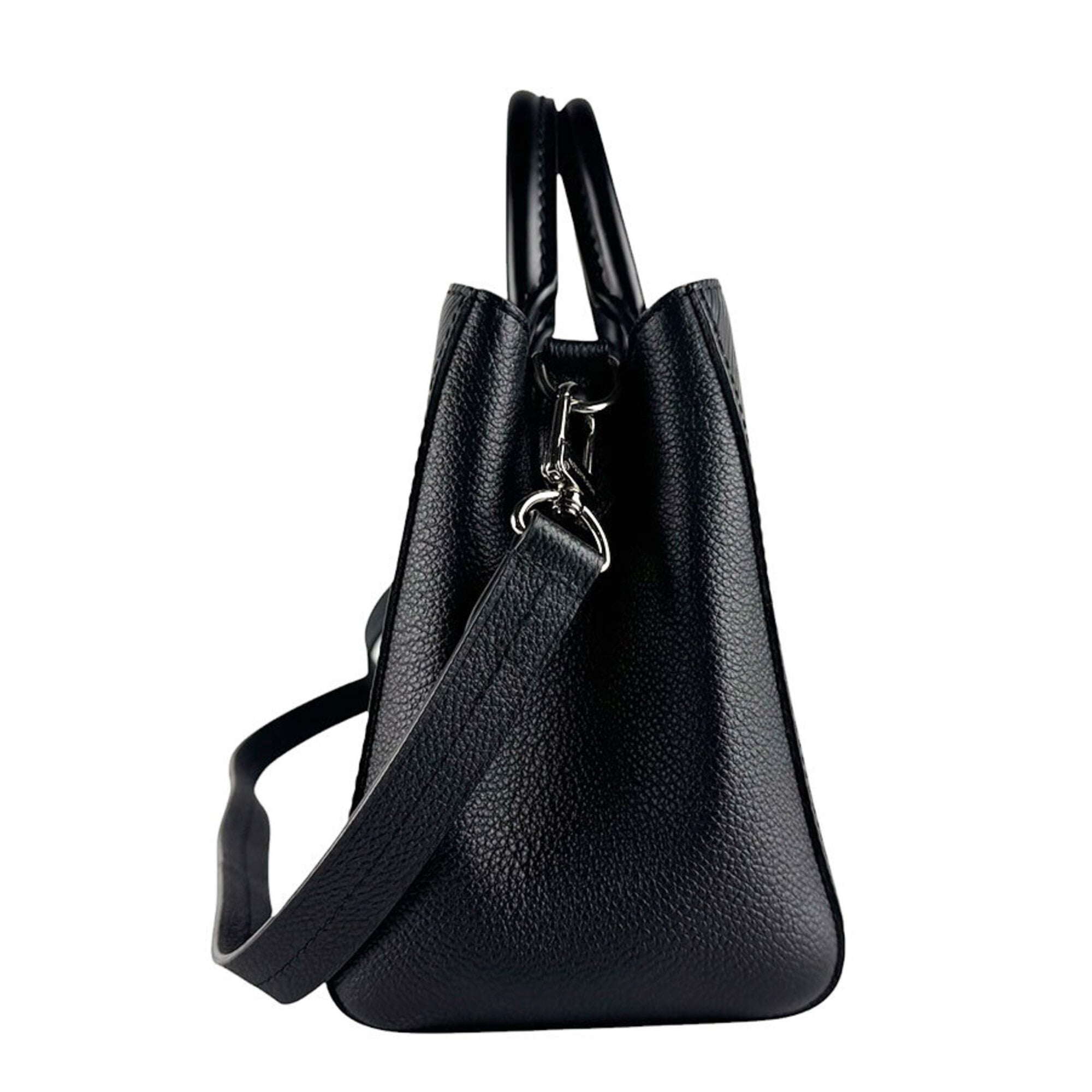 Louis Vuitton Noir Epi Leather Handbag Shoulder Bag (Pre-Owned)