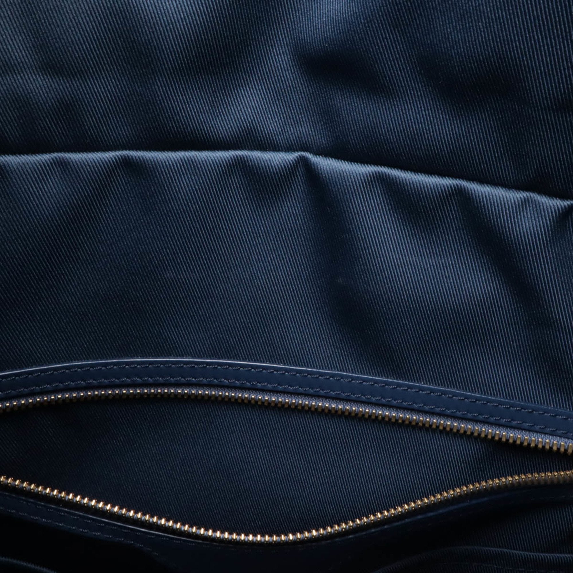 Louis Vuitton Monogram Denim Navy Monogram Denim Leather Backpack Shoulder Bag (Pre-Owned)