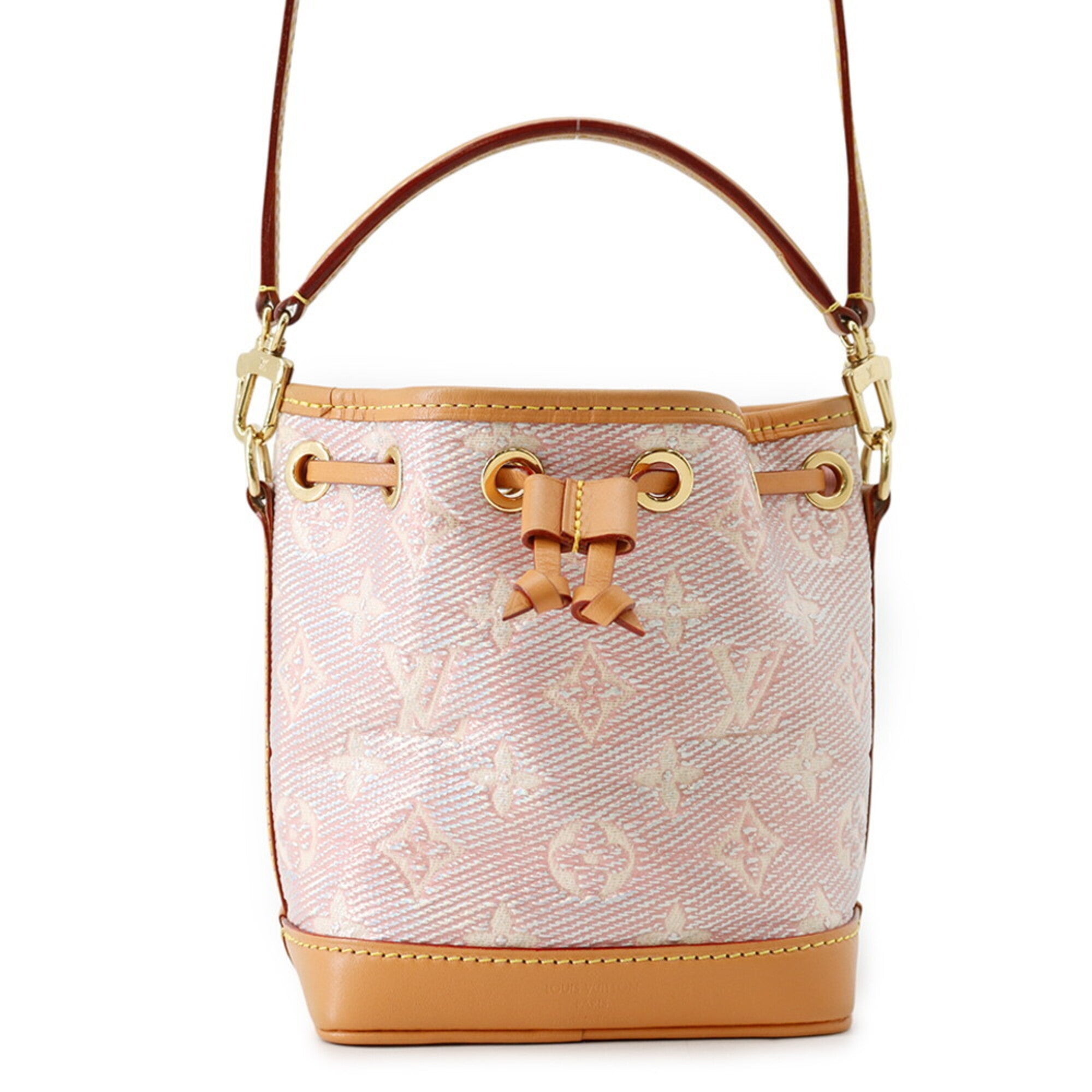 Louis Vuitton Pink Monogram Jacquard Handbag Shoulder Bag (Pre-Owned)